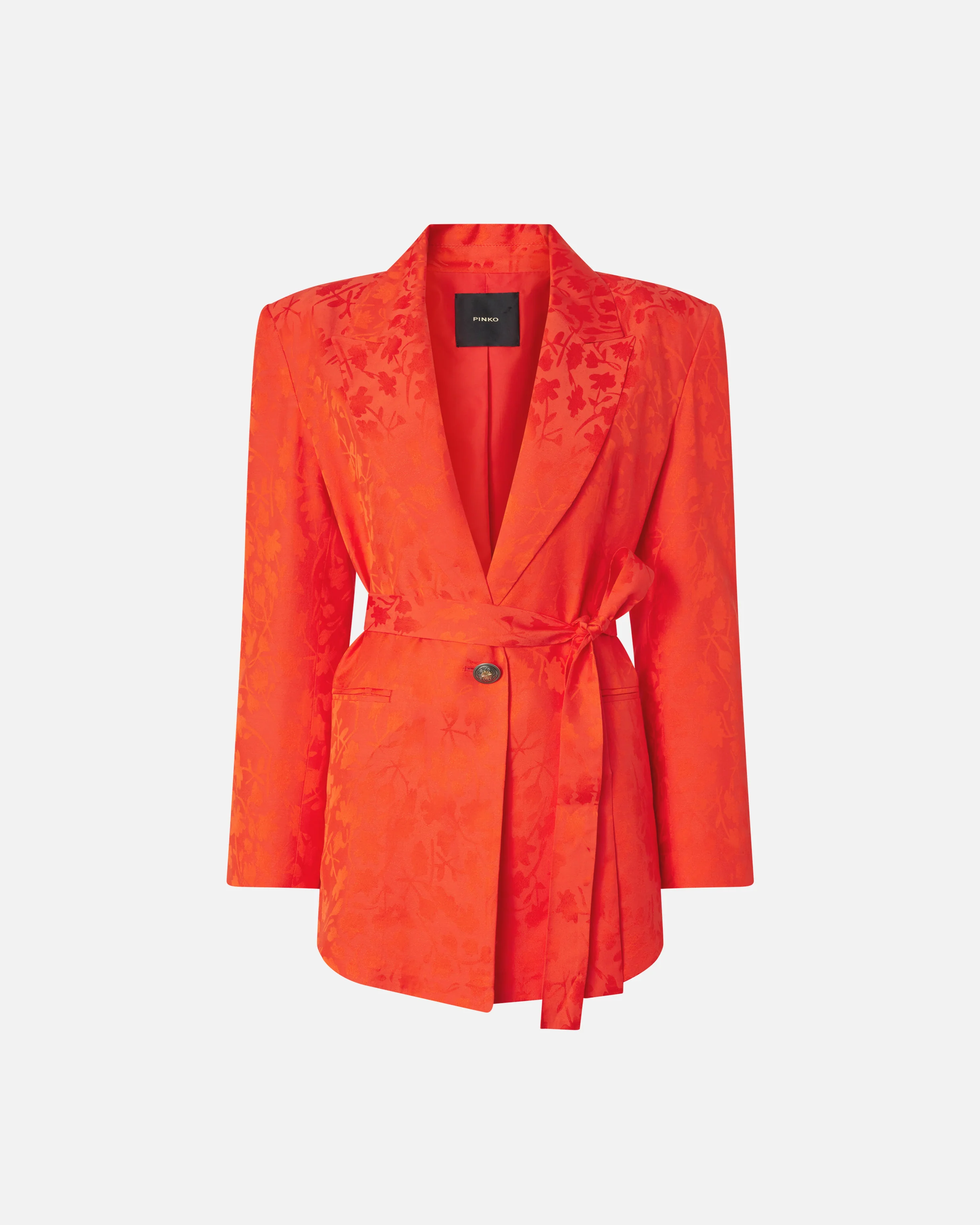 Giacca kimono in jacquard floreale - Image 5
