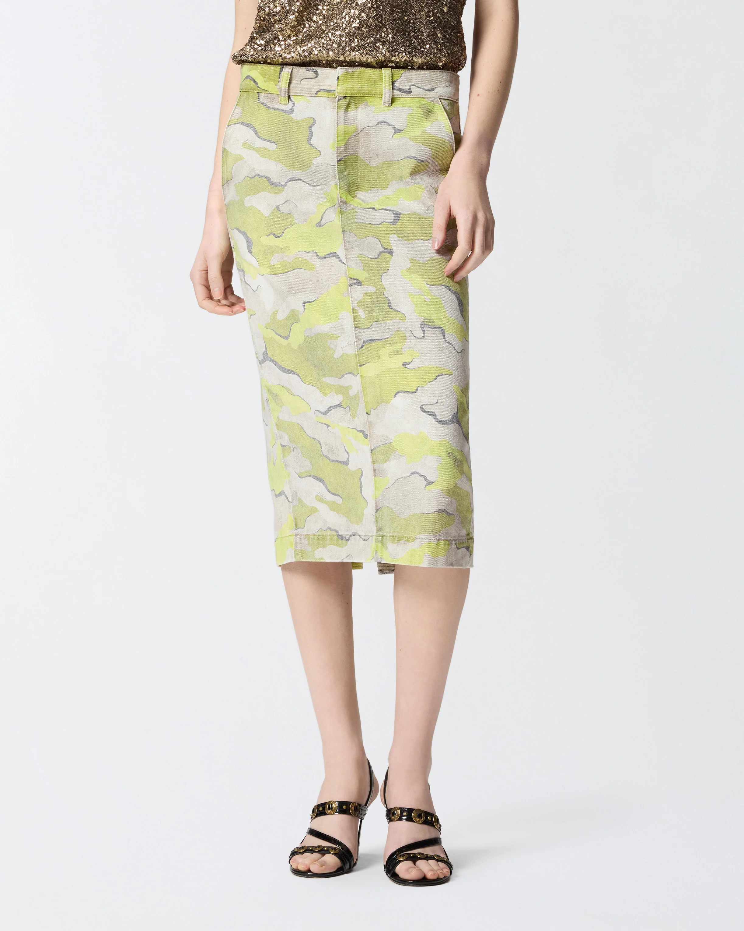 Gonna longuette camouflage - Image 2