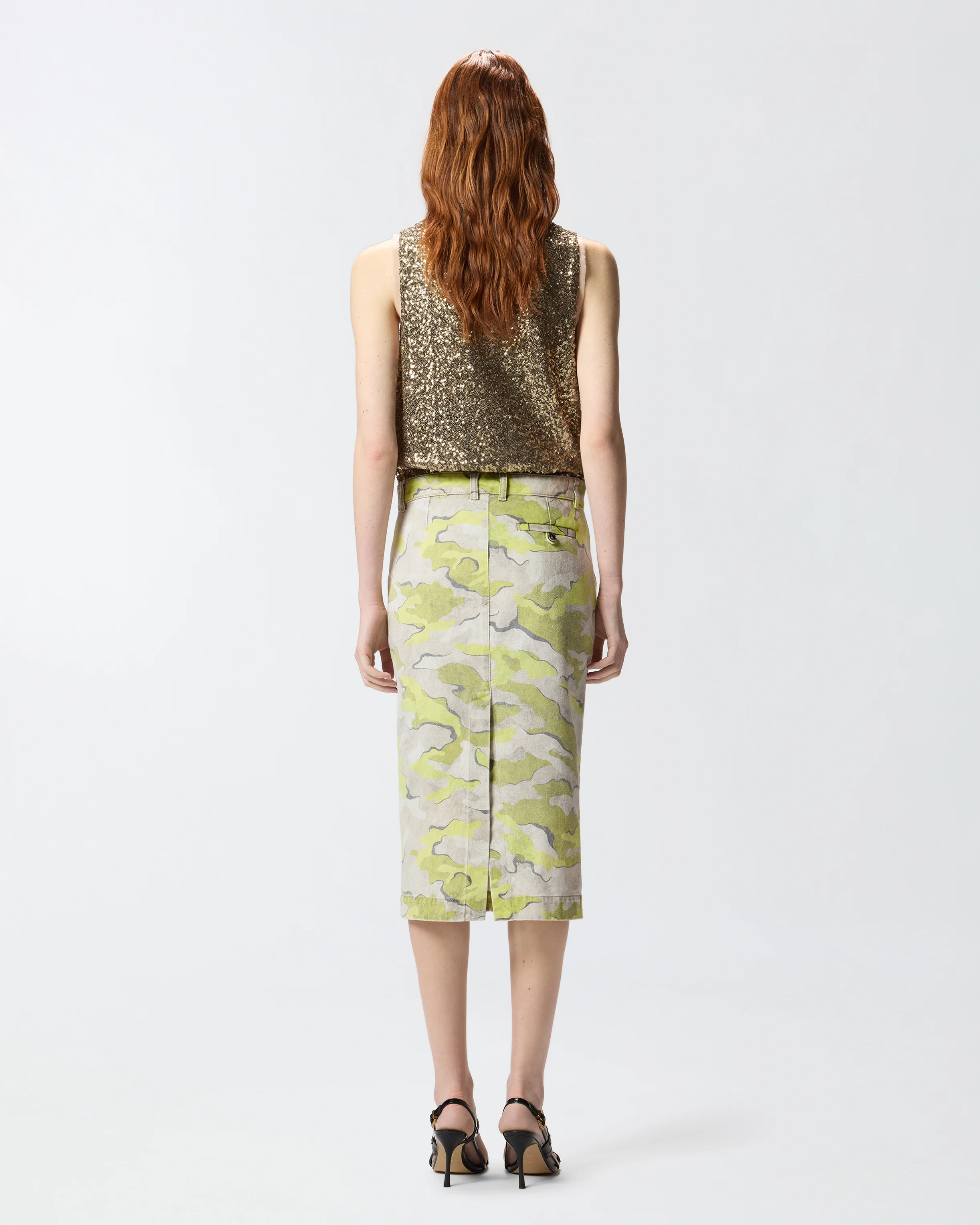 Gonna longuette camouflage - Image 3
