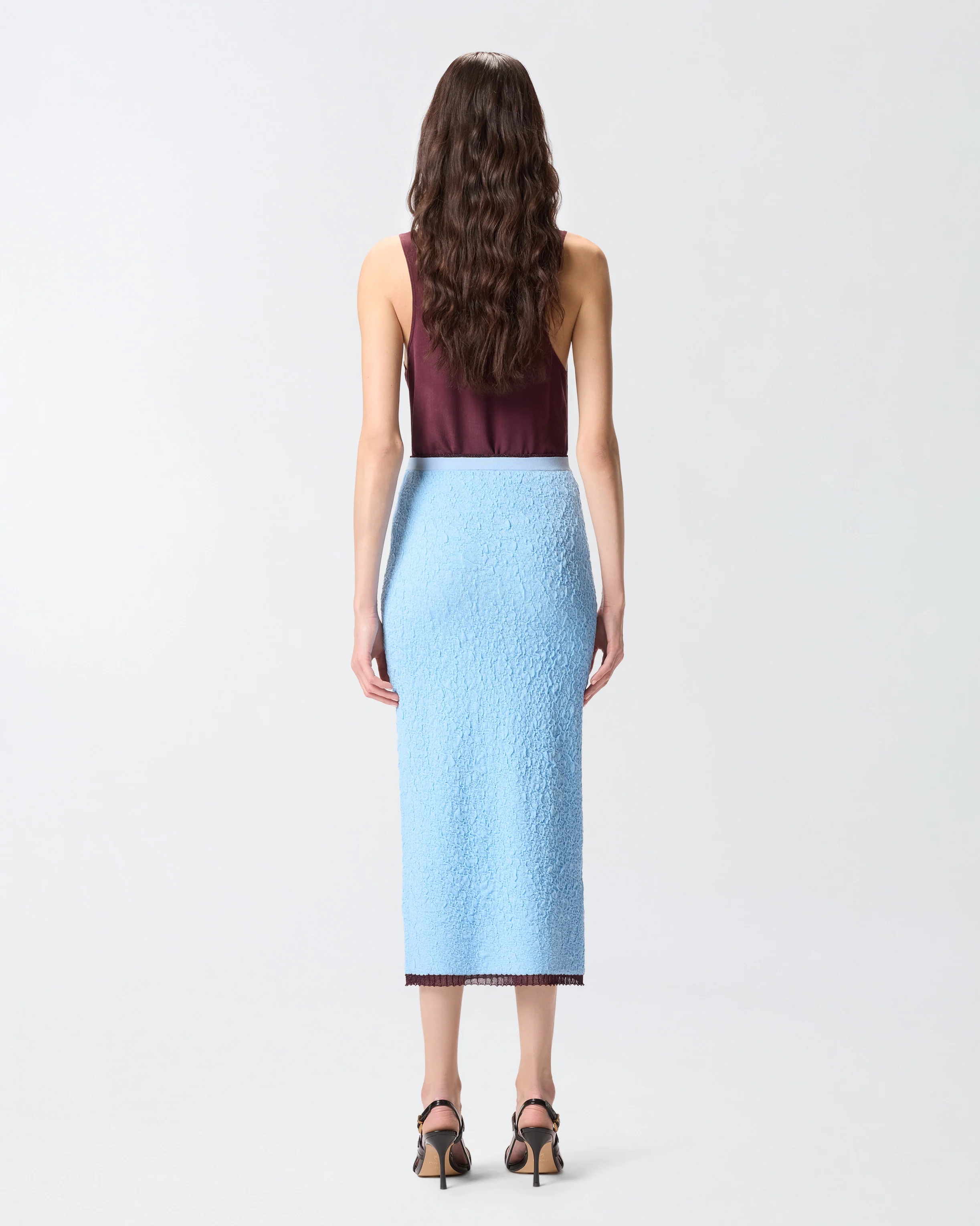 Gonna midi aderente jacquard - Image 3