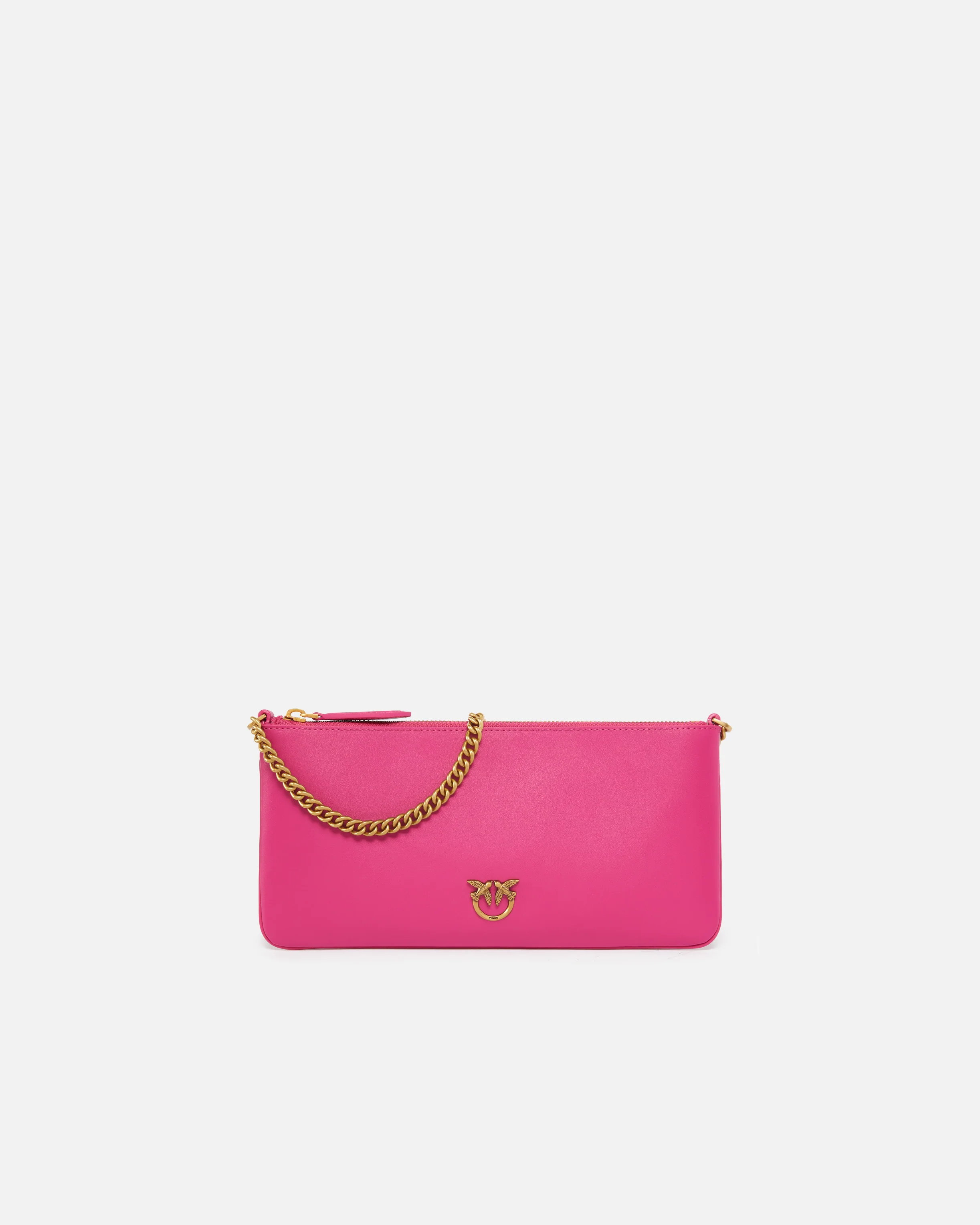 Horizontal Flat Bag in pelle