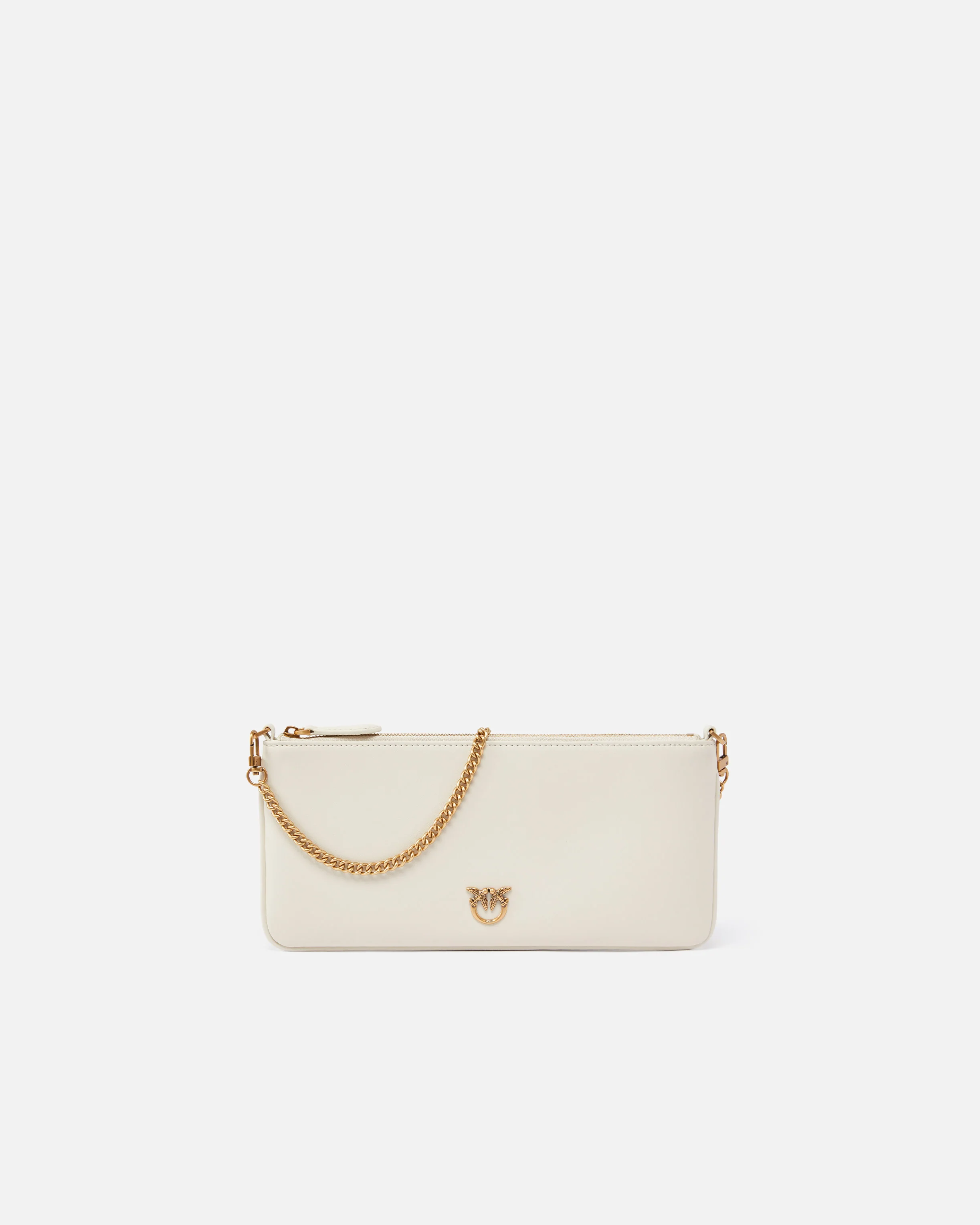 Horizontal Flat Bag in pelle
