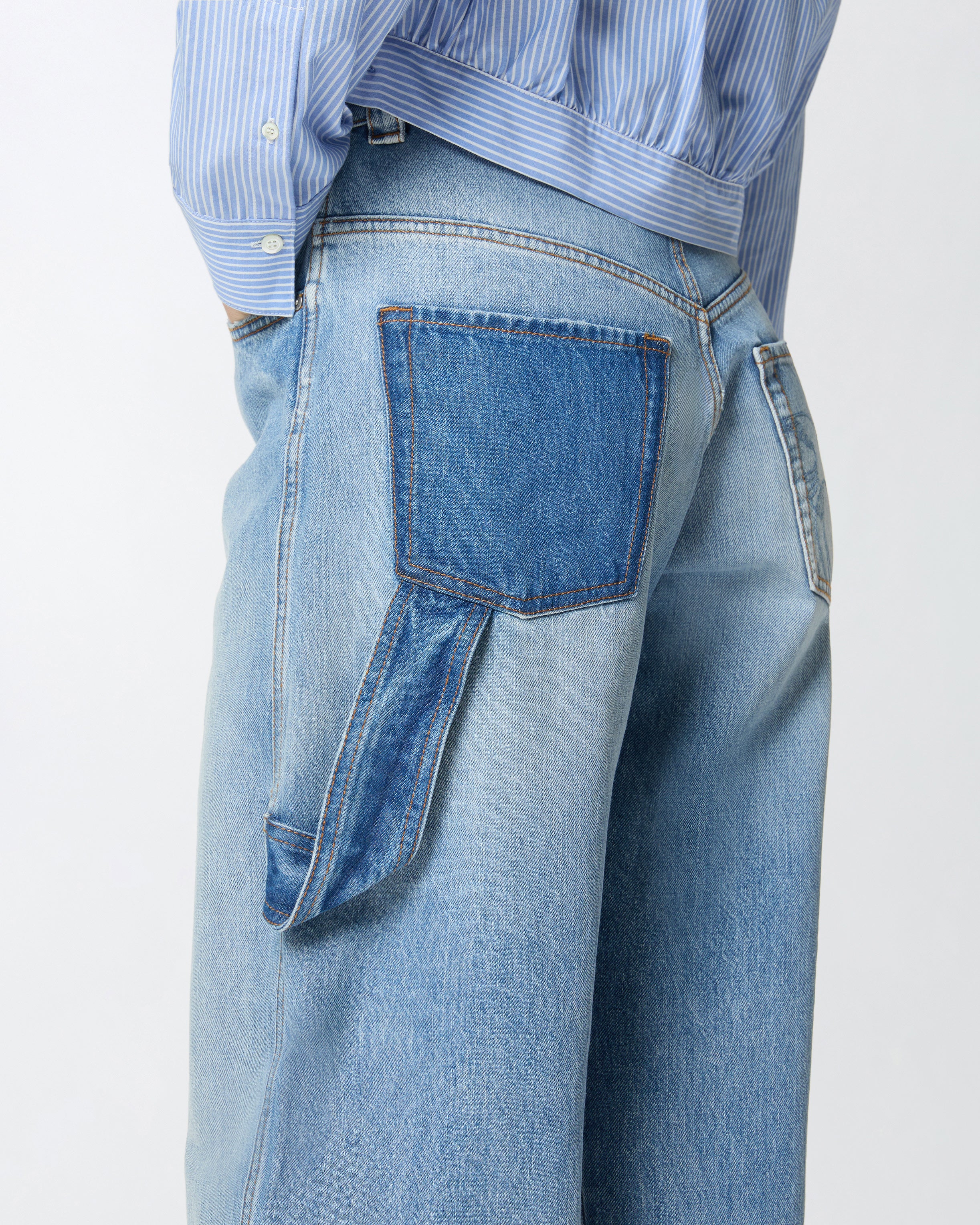 Jeans balloon fit bicolor - Image 4