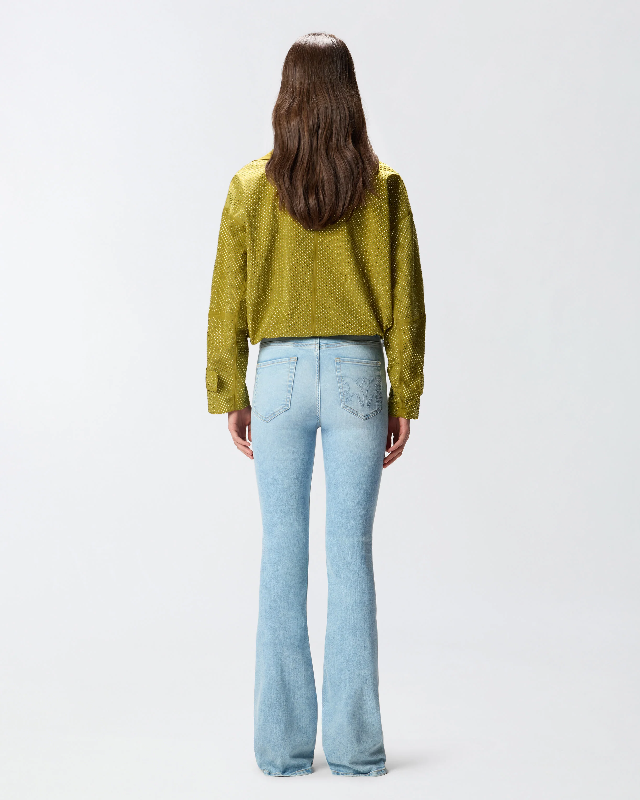 Jeans chiari con cintura e fibbia Love Birds - Image 3