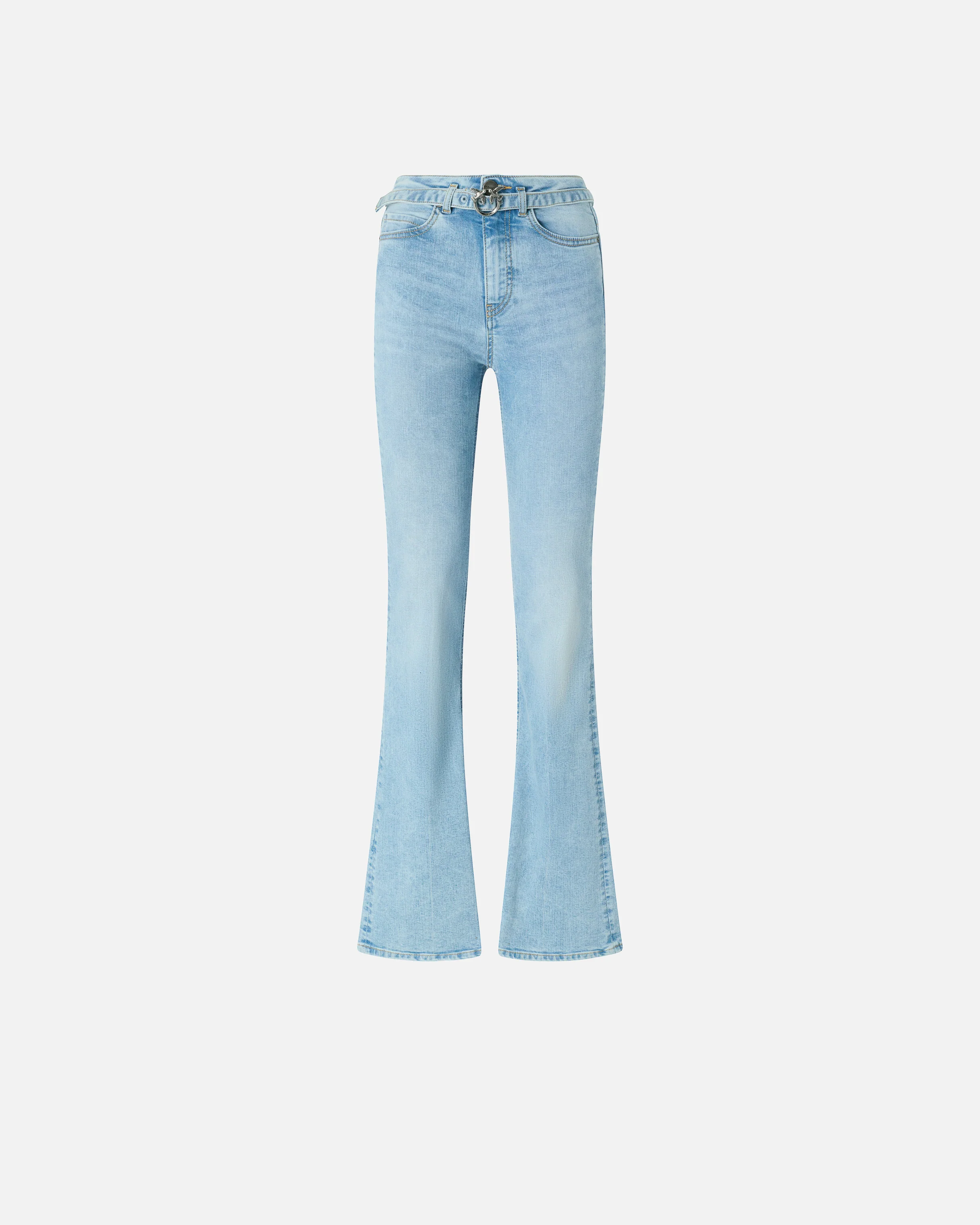 Jeans chiari con cintura e fibbia Love Birds - Image 5