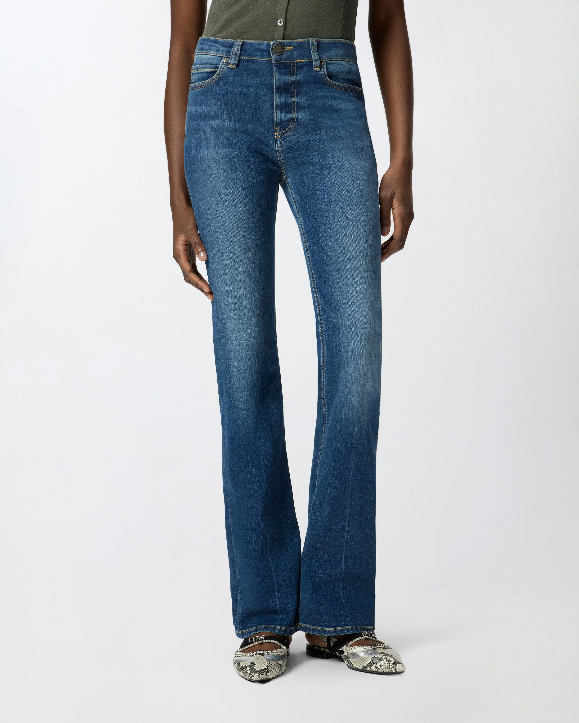 Jeans flared in denim stretch - Image 2