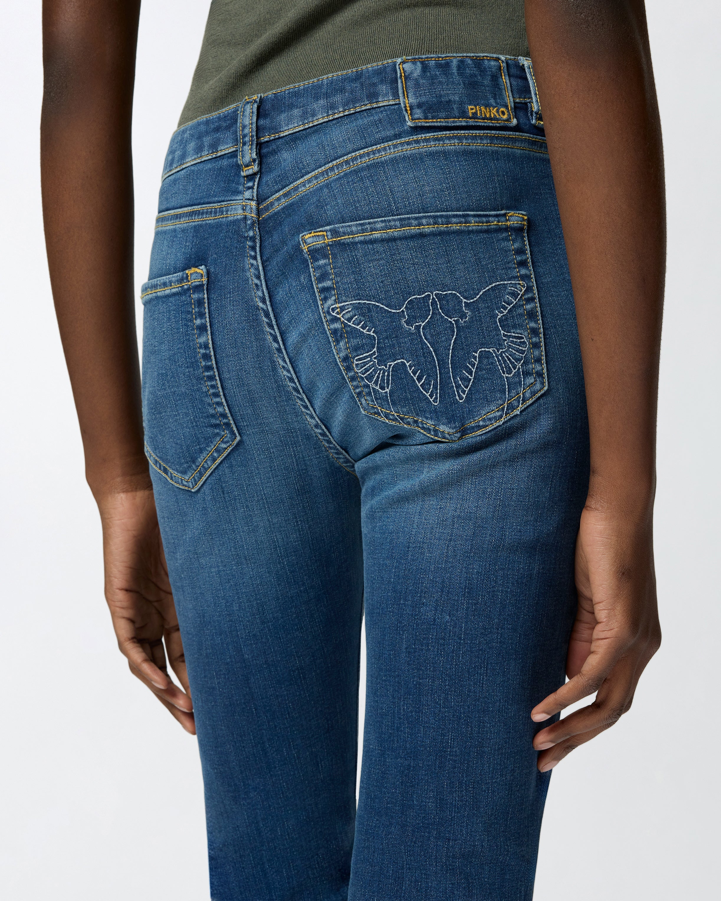 Jeans flared in denim stretch - Image 4