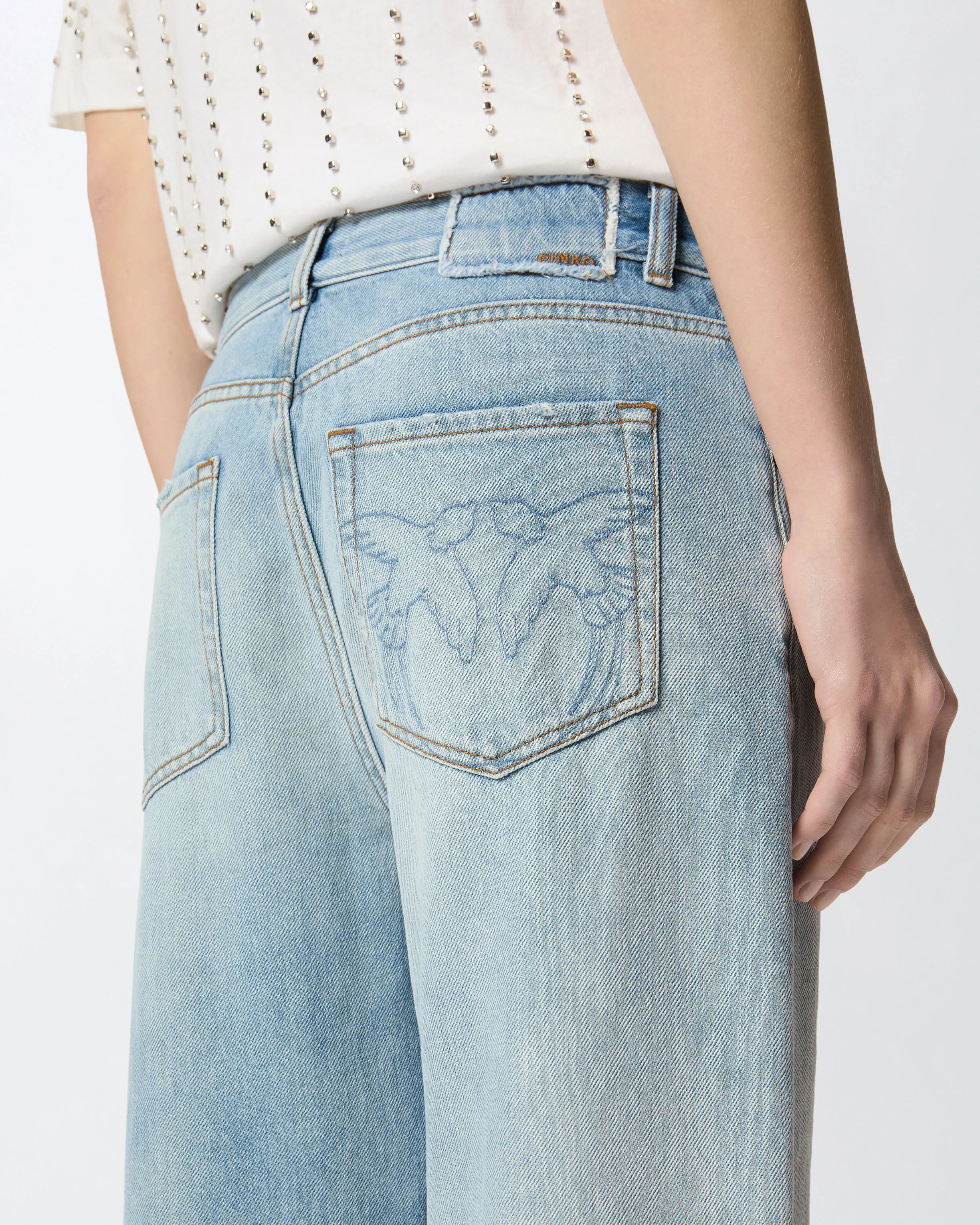 Jeans loose fit con spacchetti - Image 4