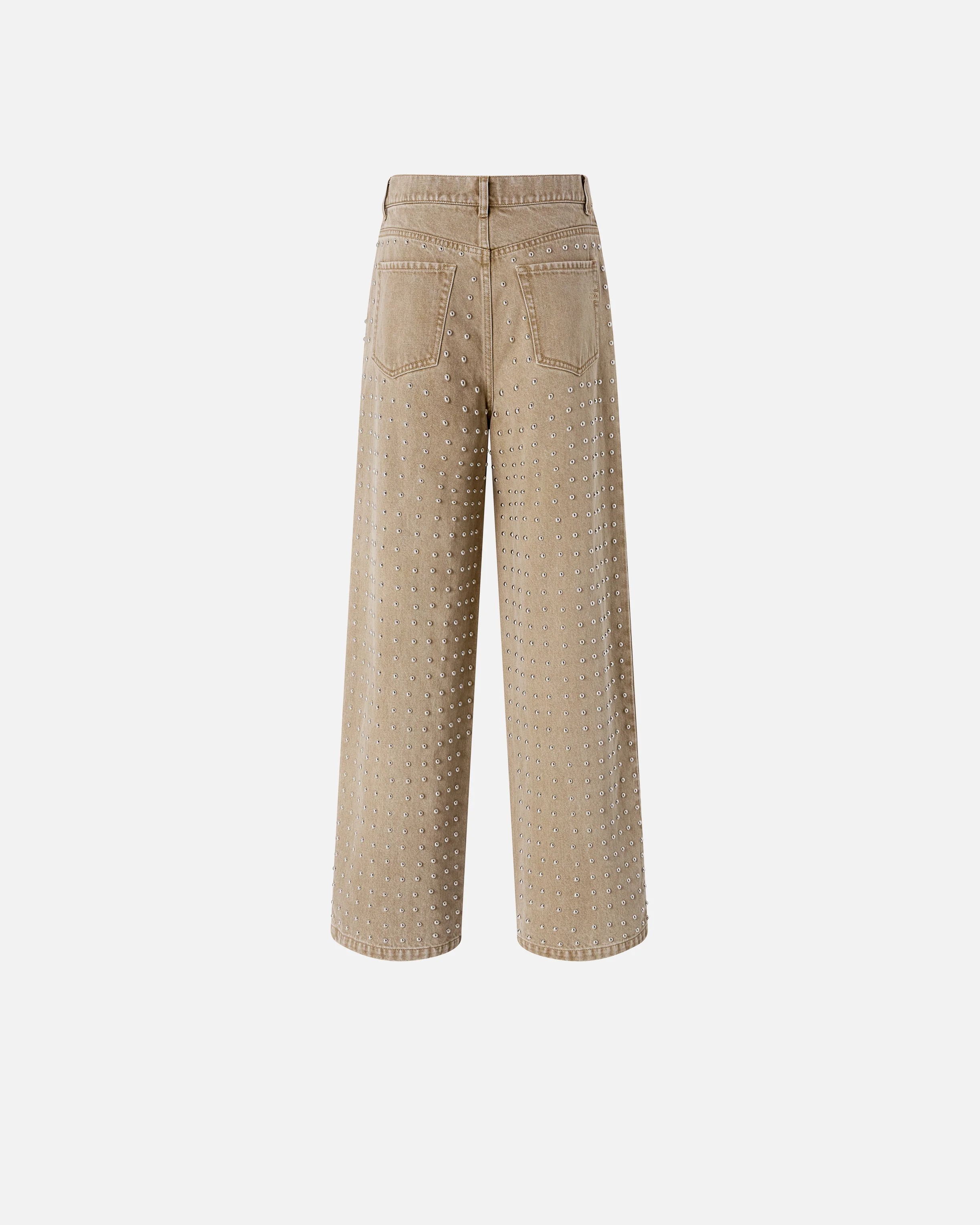 Jeans marroni con borchie - Image 6