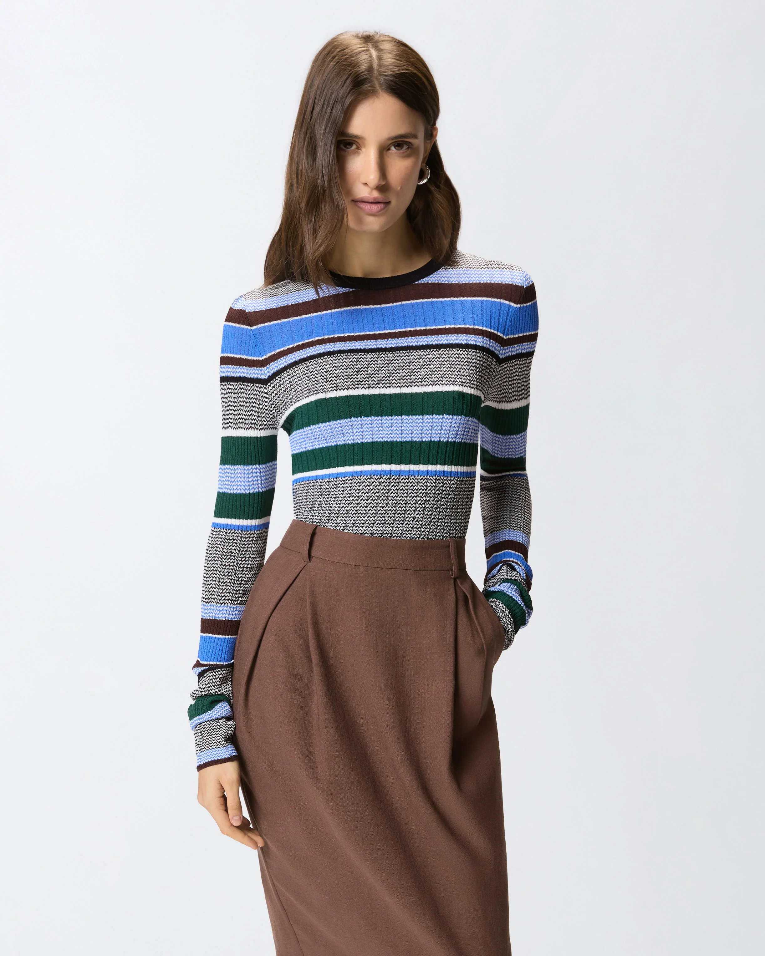 Maglia a righe multicolor