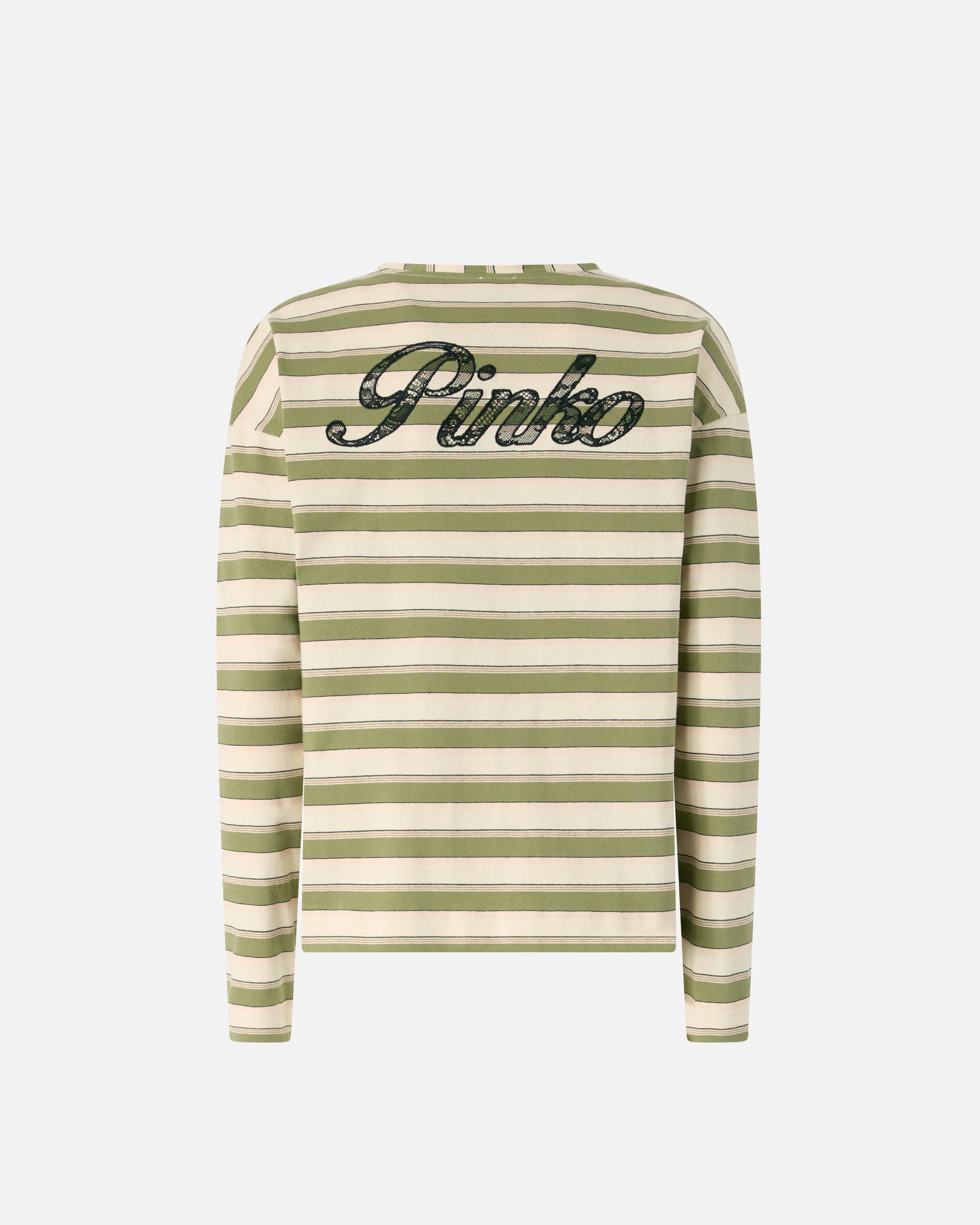 Maglia in jersey a righe con colletto strutturato - Image 6