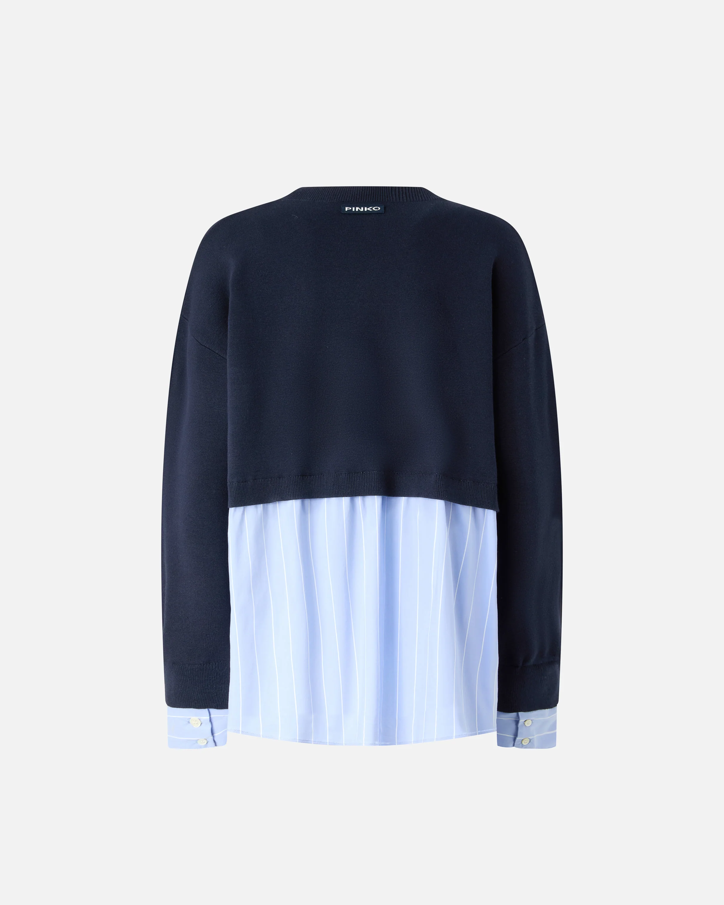 Maglione con inserto a camicia - Image 6