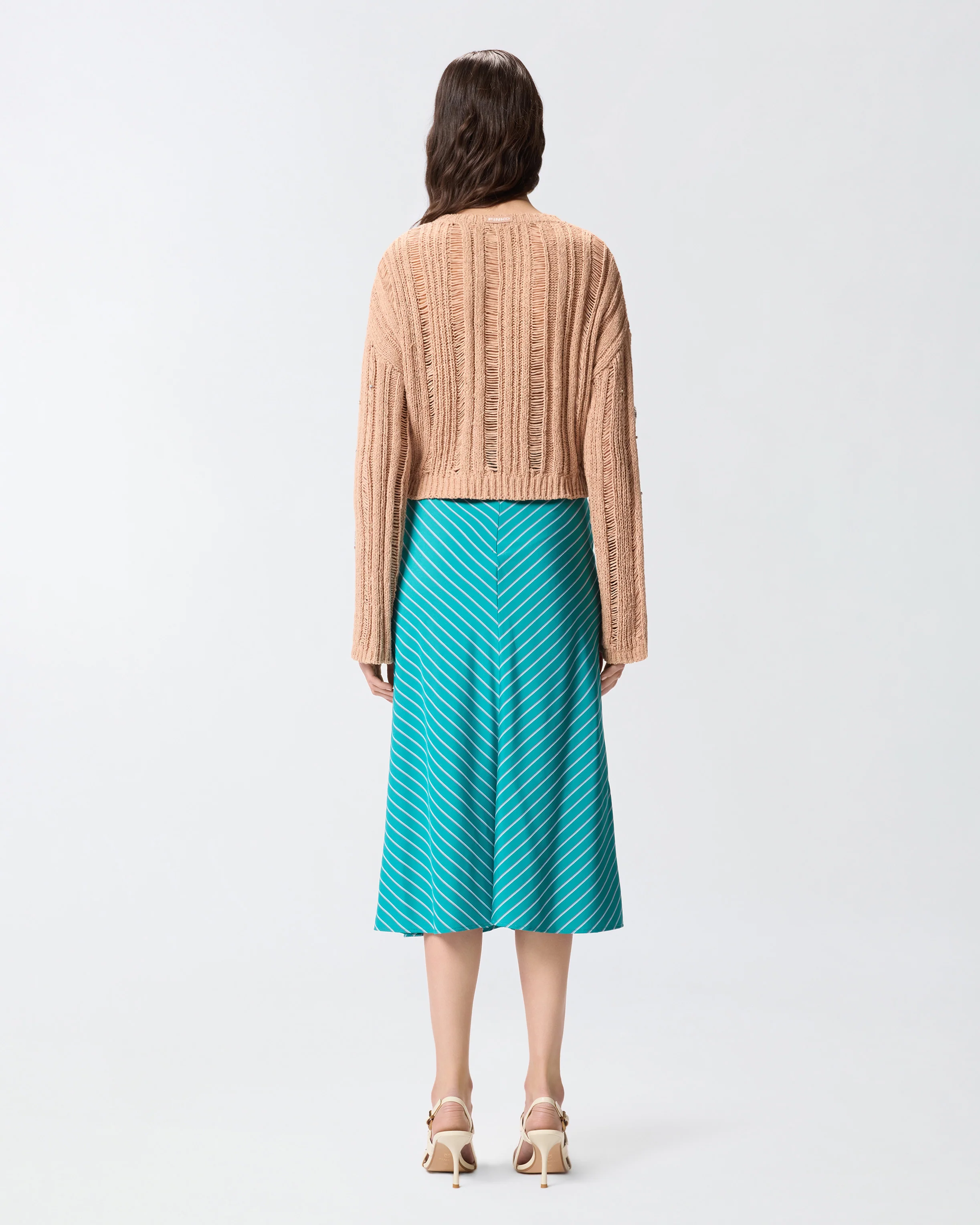 Maglione traforato con dettagli gioiello - Image 3