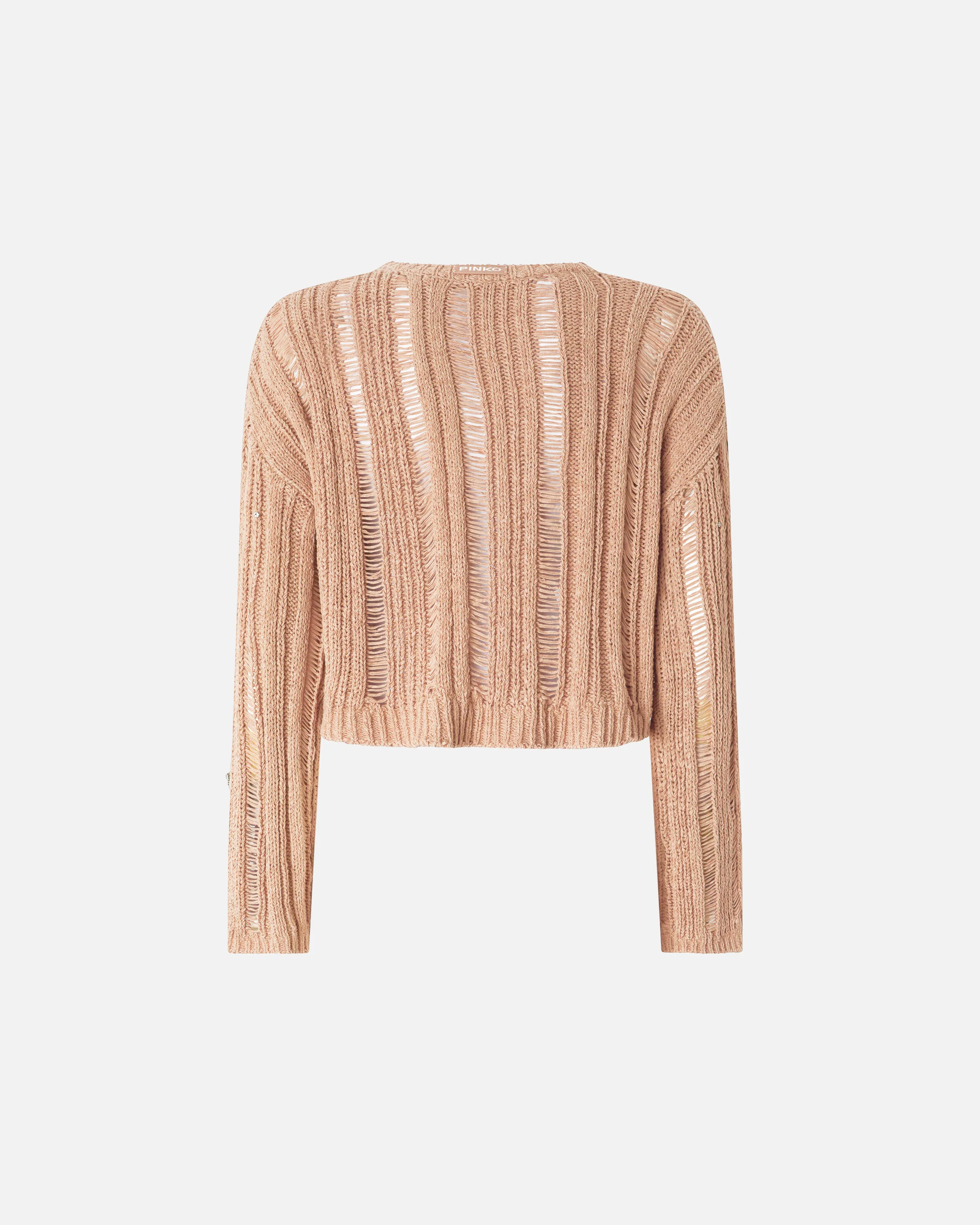 Maglione traforato con dettagli gioiello - Image 6