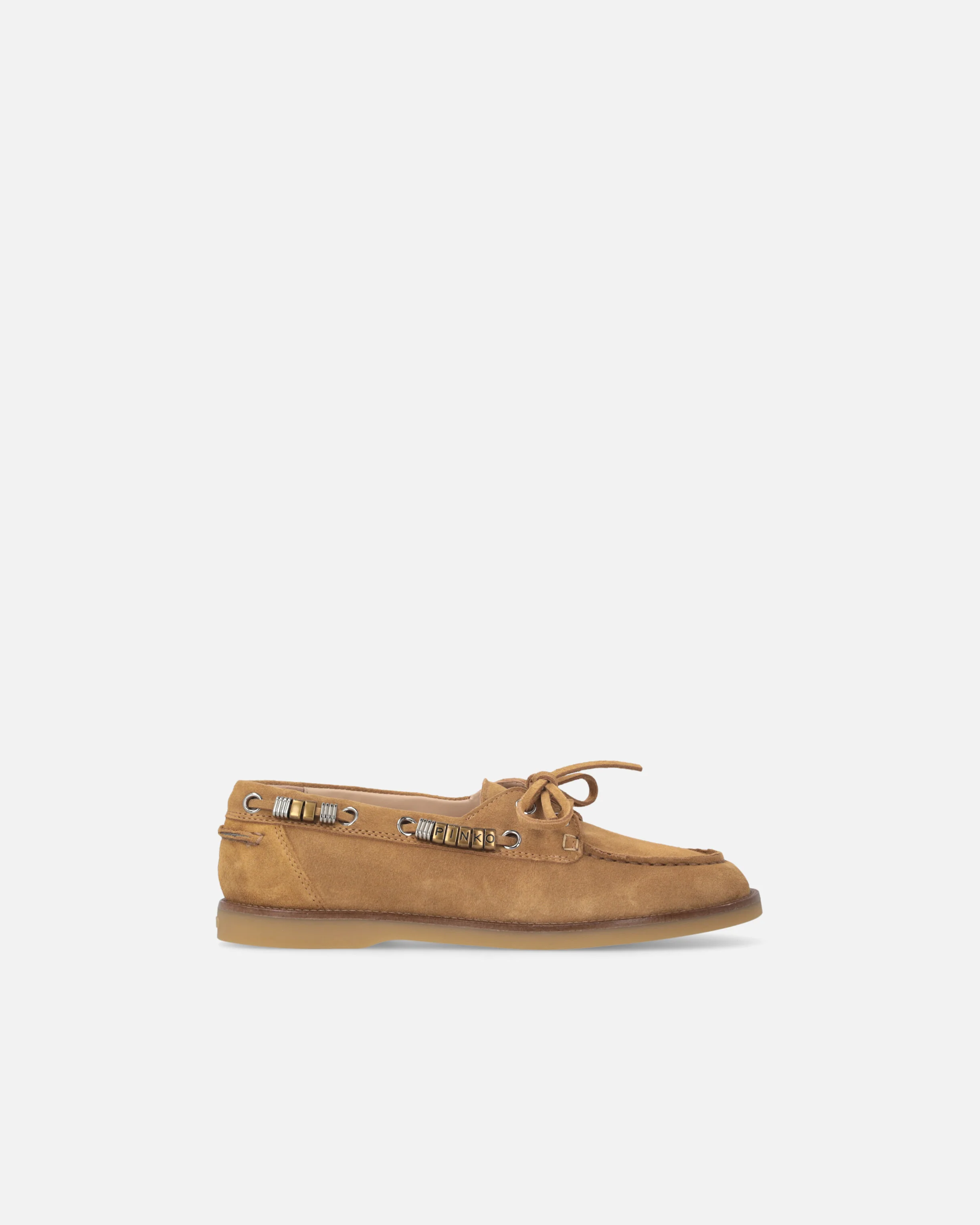 Mocassini in suede con applicazioni gioiello