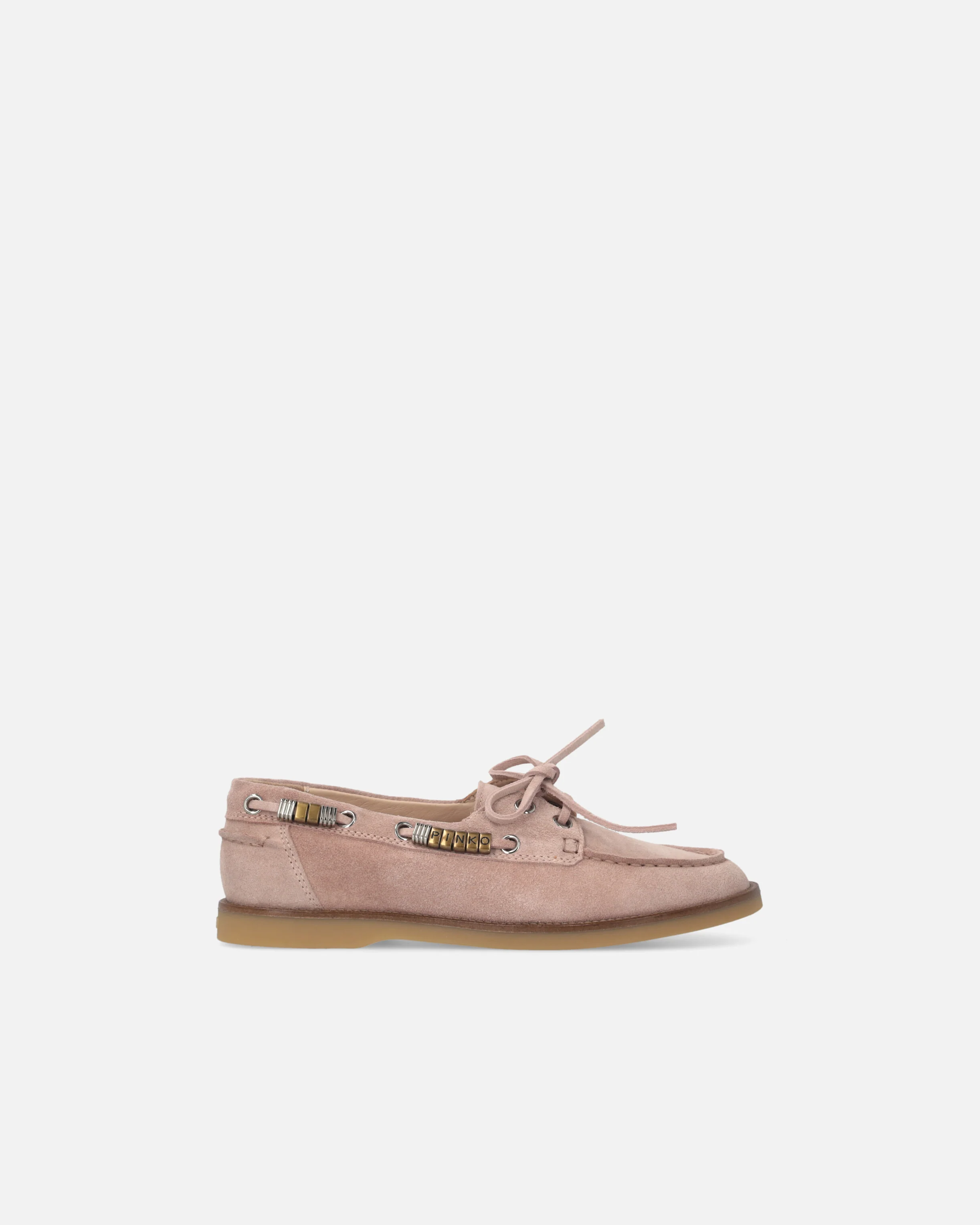 Mocassini in suede con applicazioni gioiello