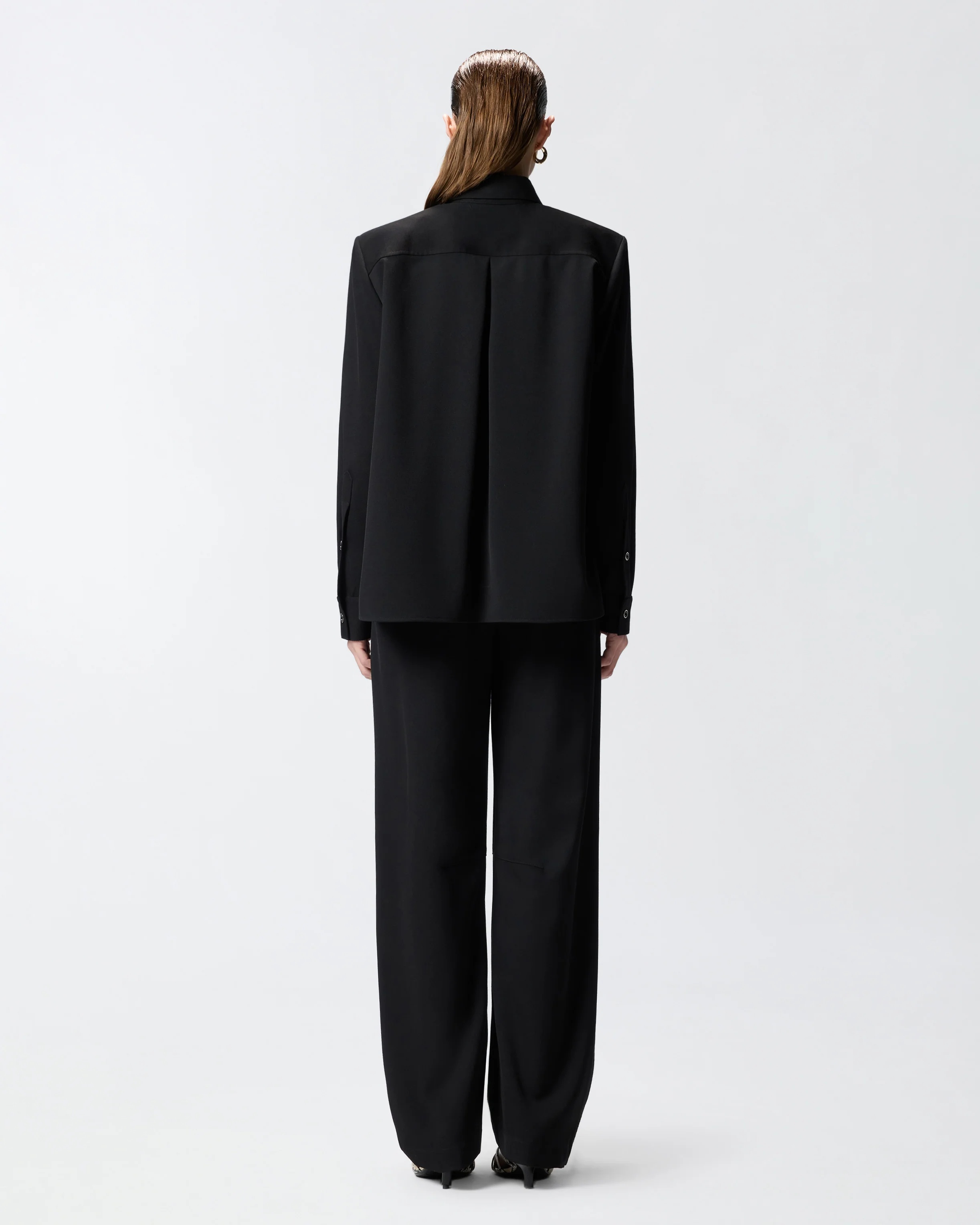 Overshirt stretch con taschini - Image 3