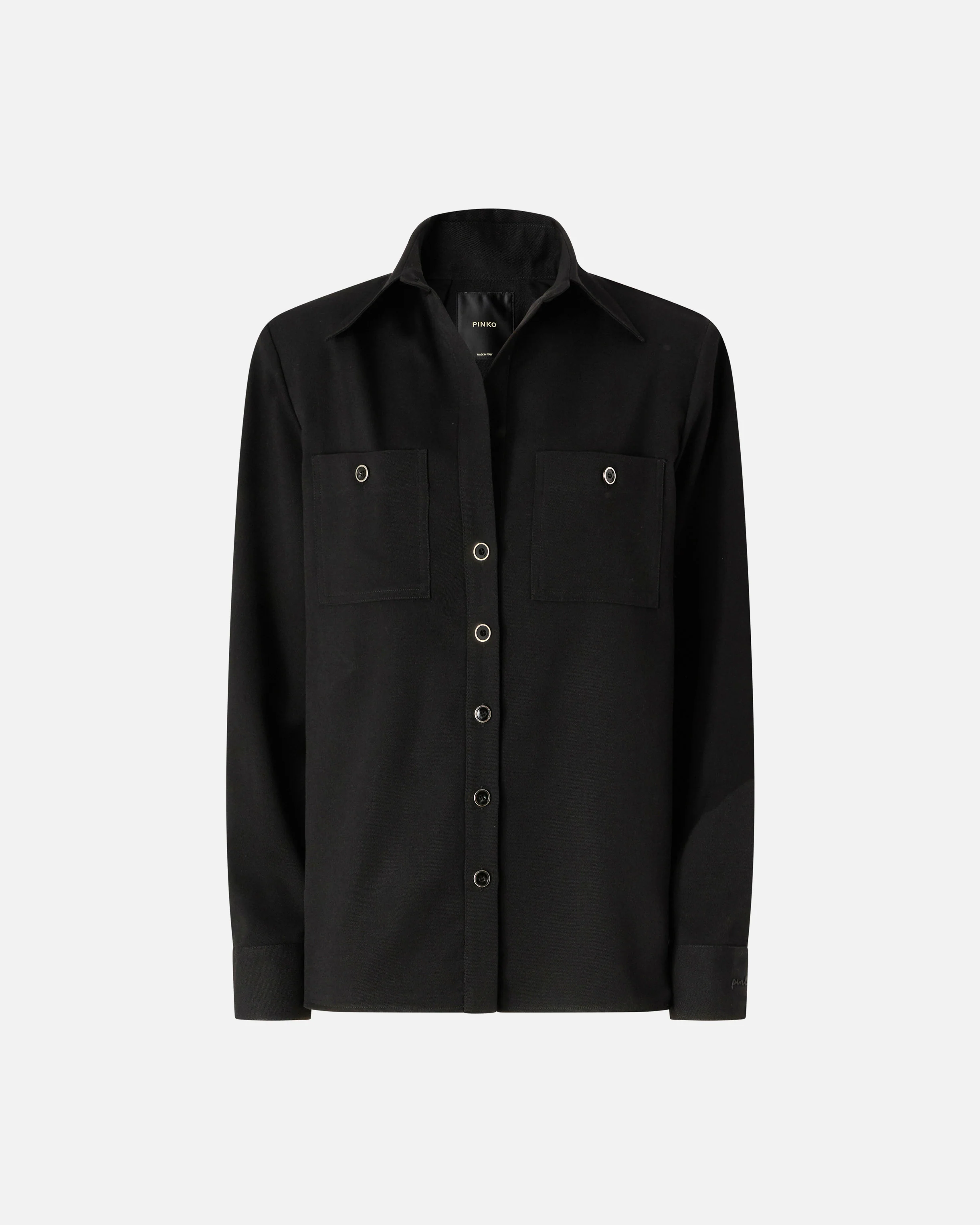 Overshirt stretch con taschini - Image 5