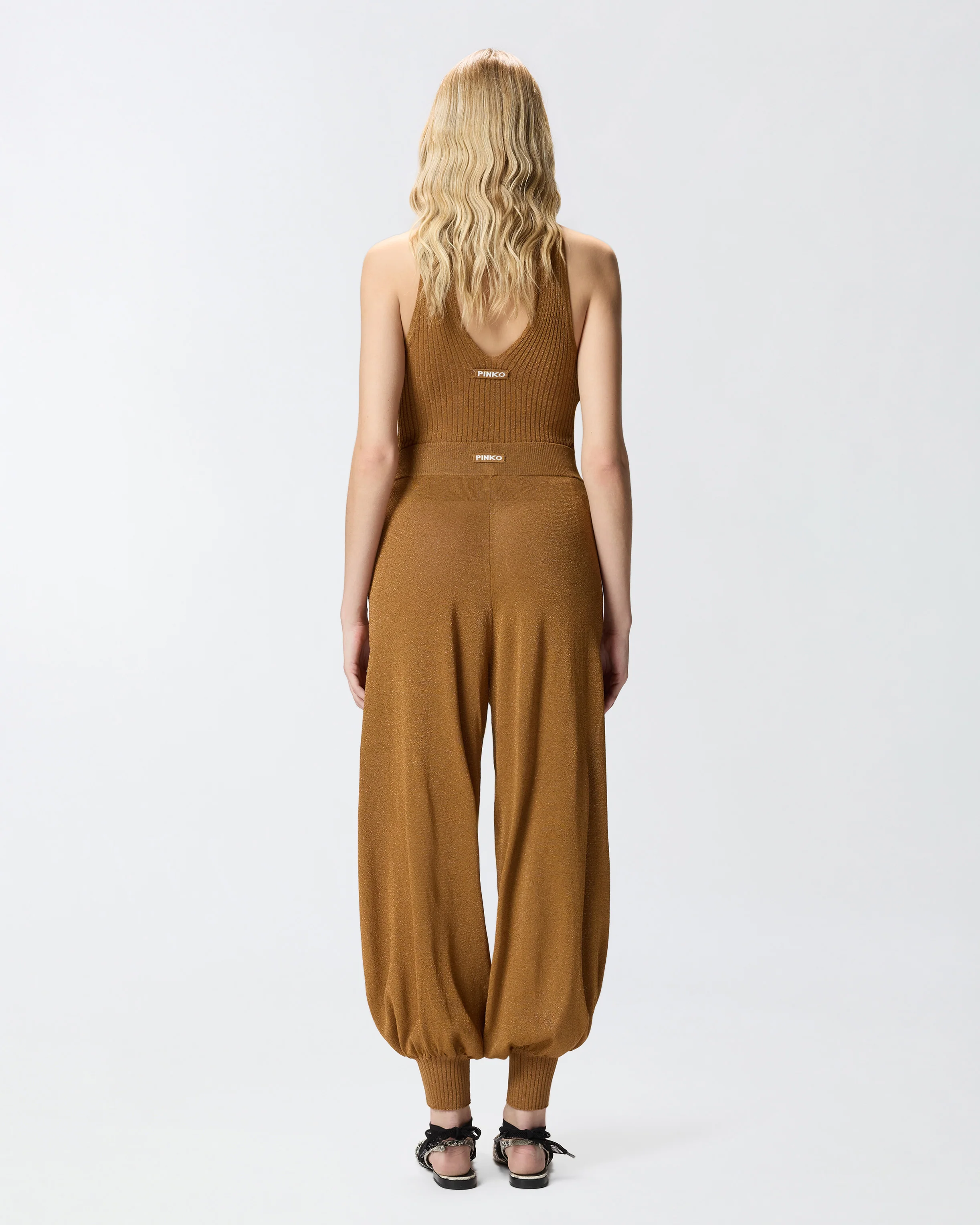 Pantaloni ampi con filo metallizzato - Image 3