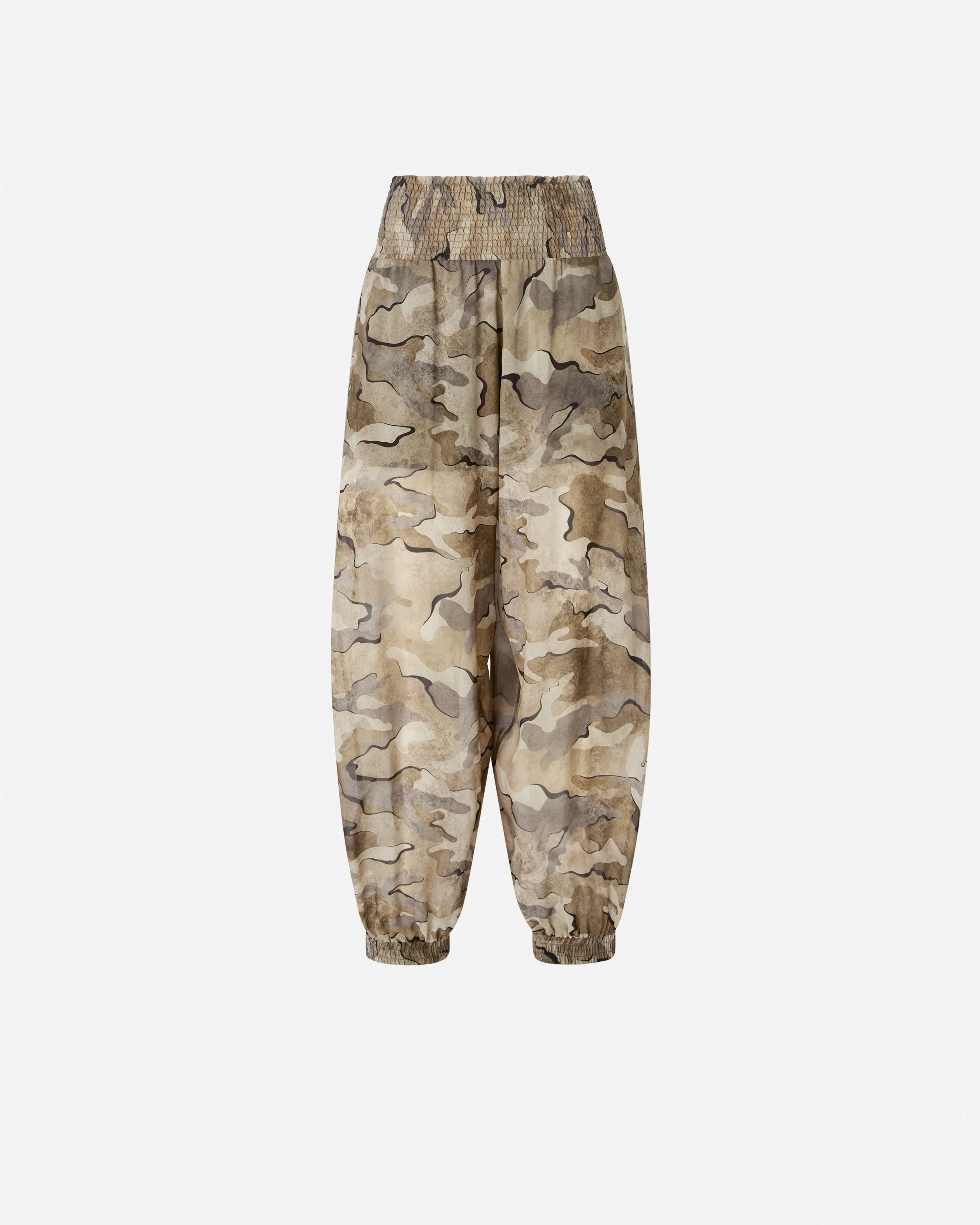 Pantaloni balloon camouflage con vita alta - Image 5