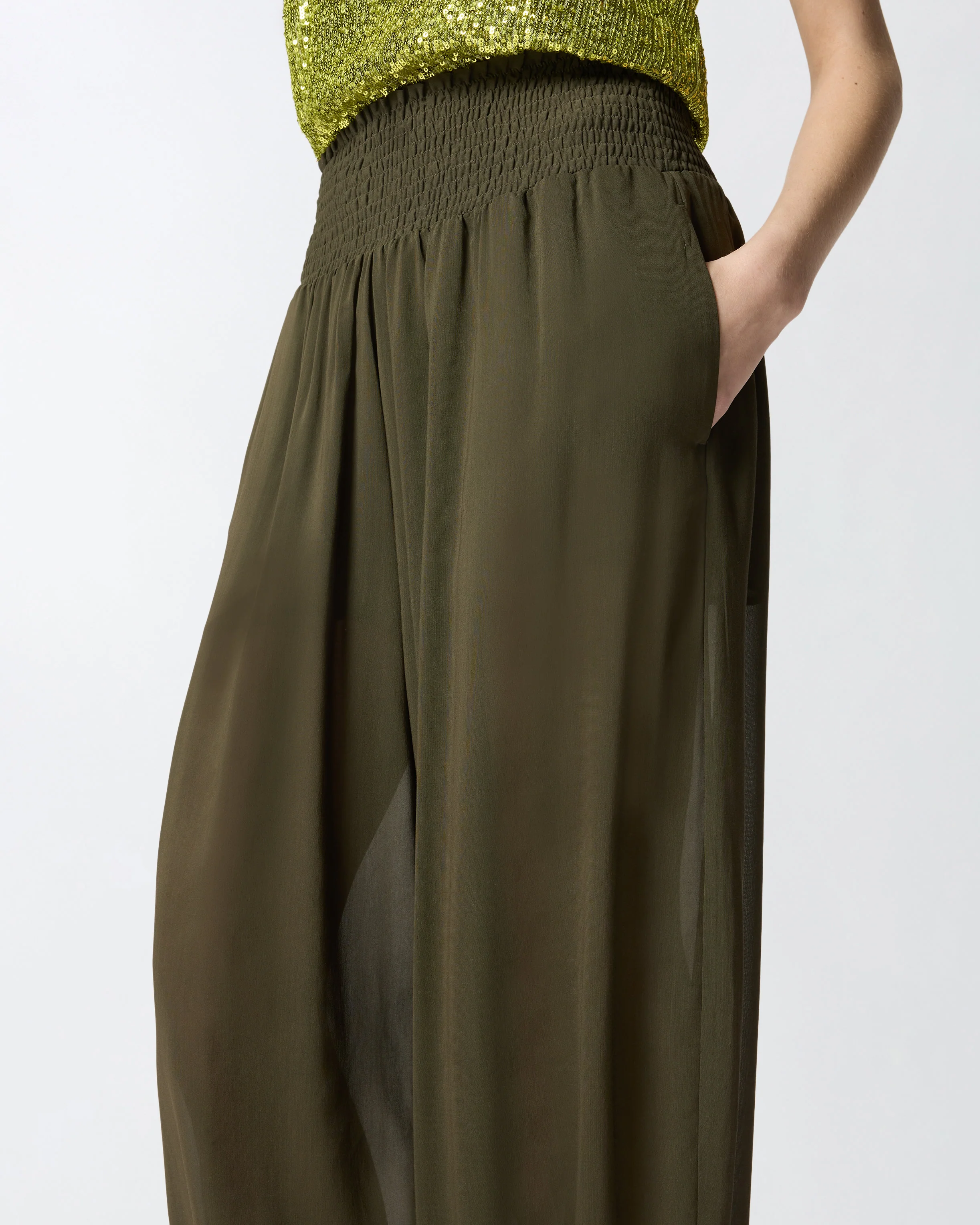 Pantaloni balloon semitrasparenti - Image 4