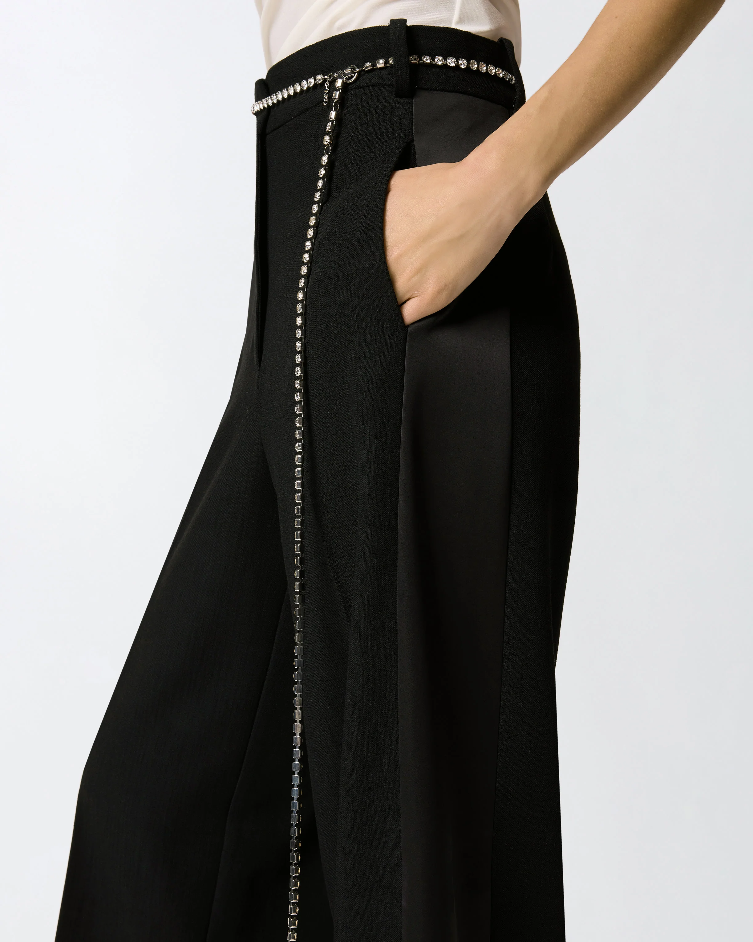 Pantaloni con cintura gioiello - Image 4