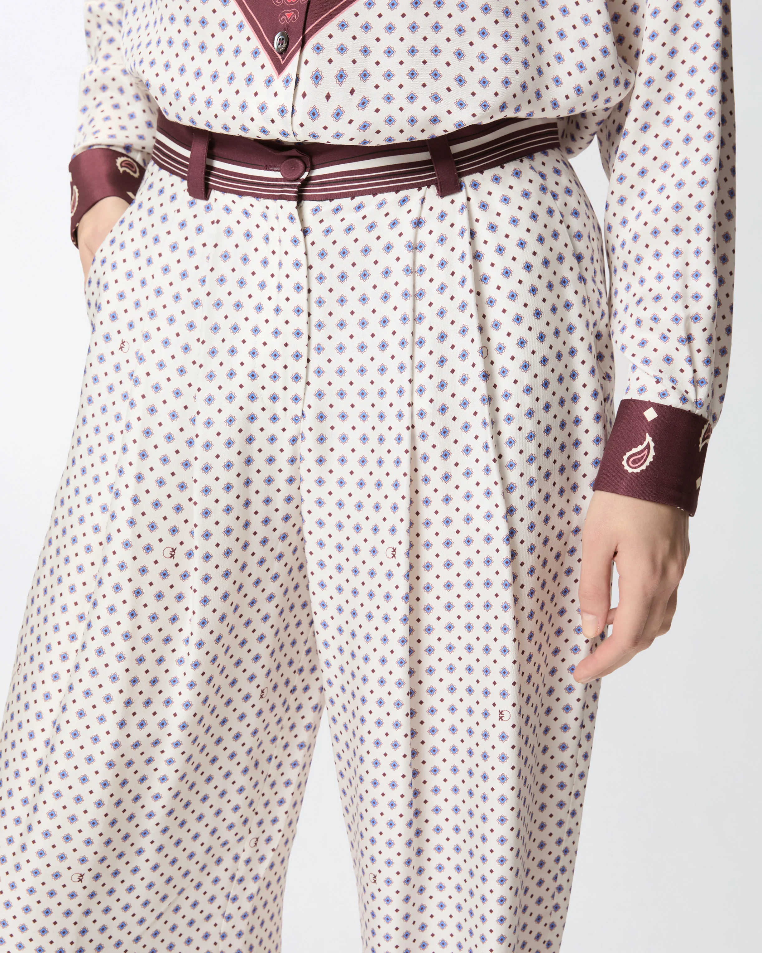 Pantaloni con motivo cravatteria - Image 4