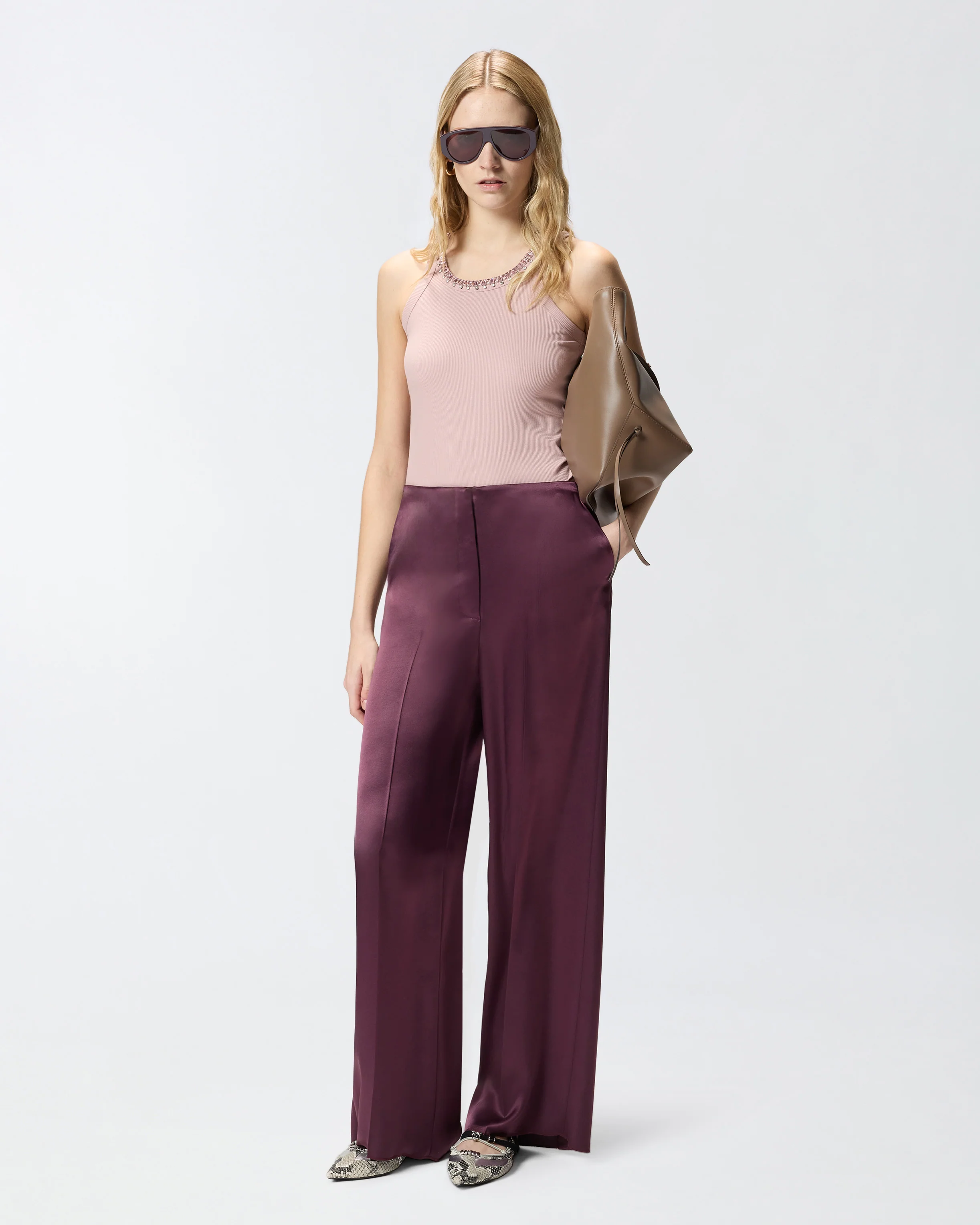 Pantaloni in satin