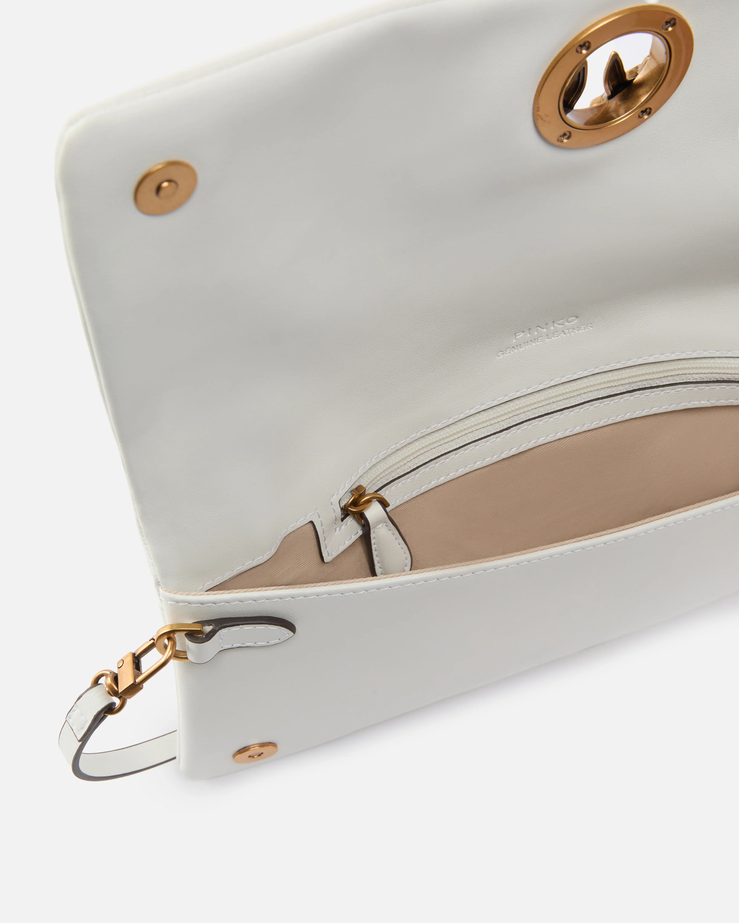Pochette a tracolla media Love Bag Click Soft Horizontal in pelle - Image 4