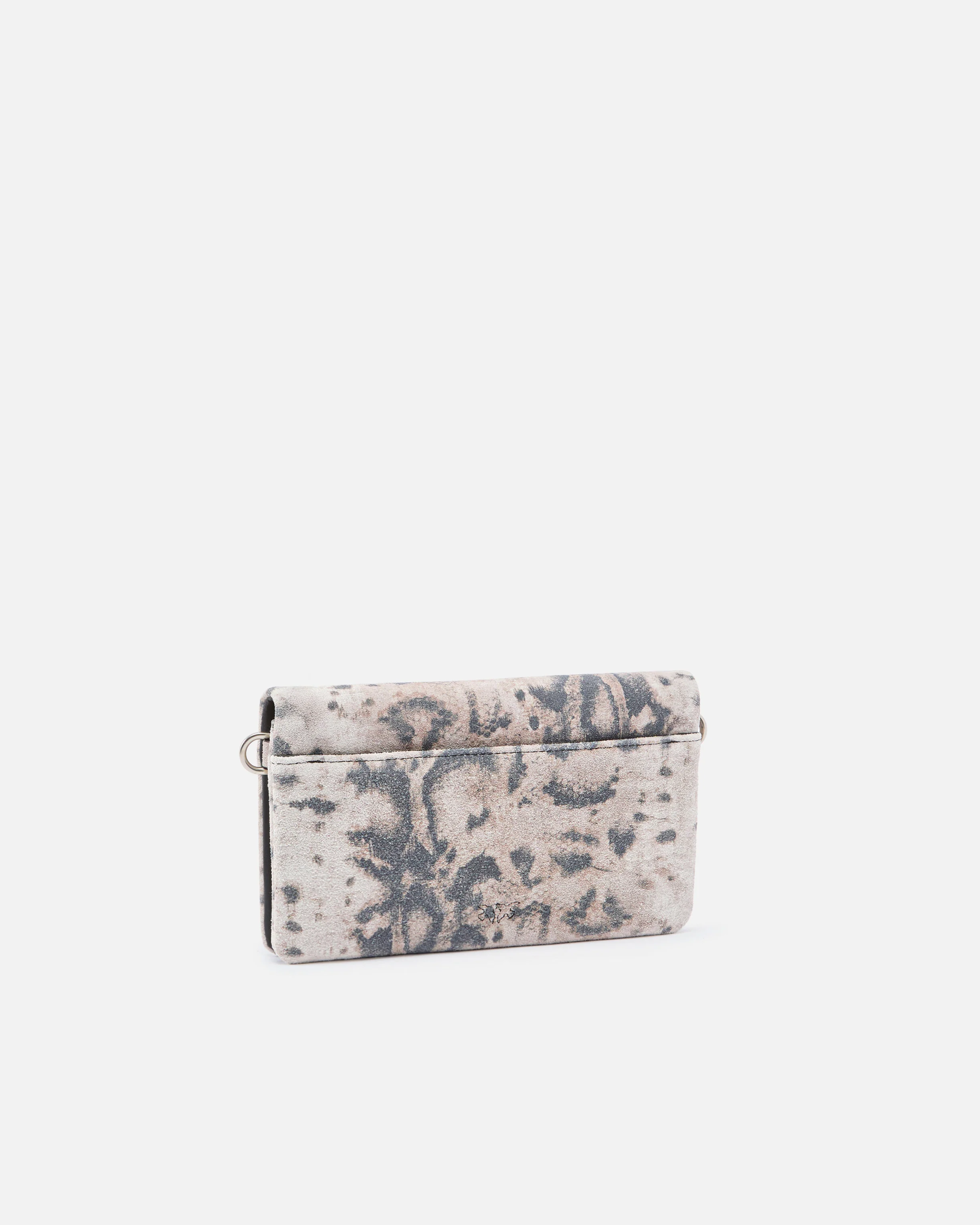 Pochette a tracolla piccola Love Bag Click Soft Horizontal Mini in suede stampa pitone - Image 2