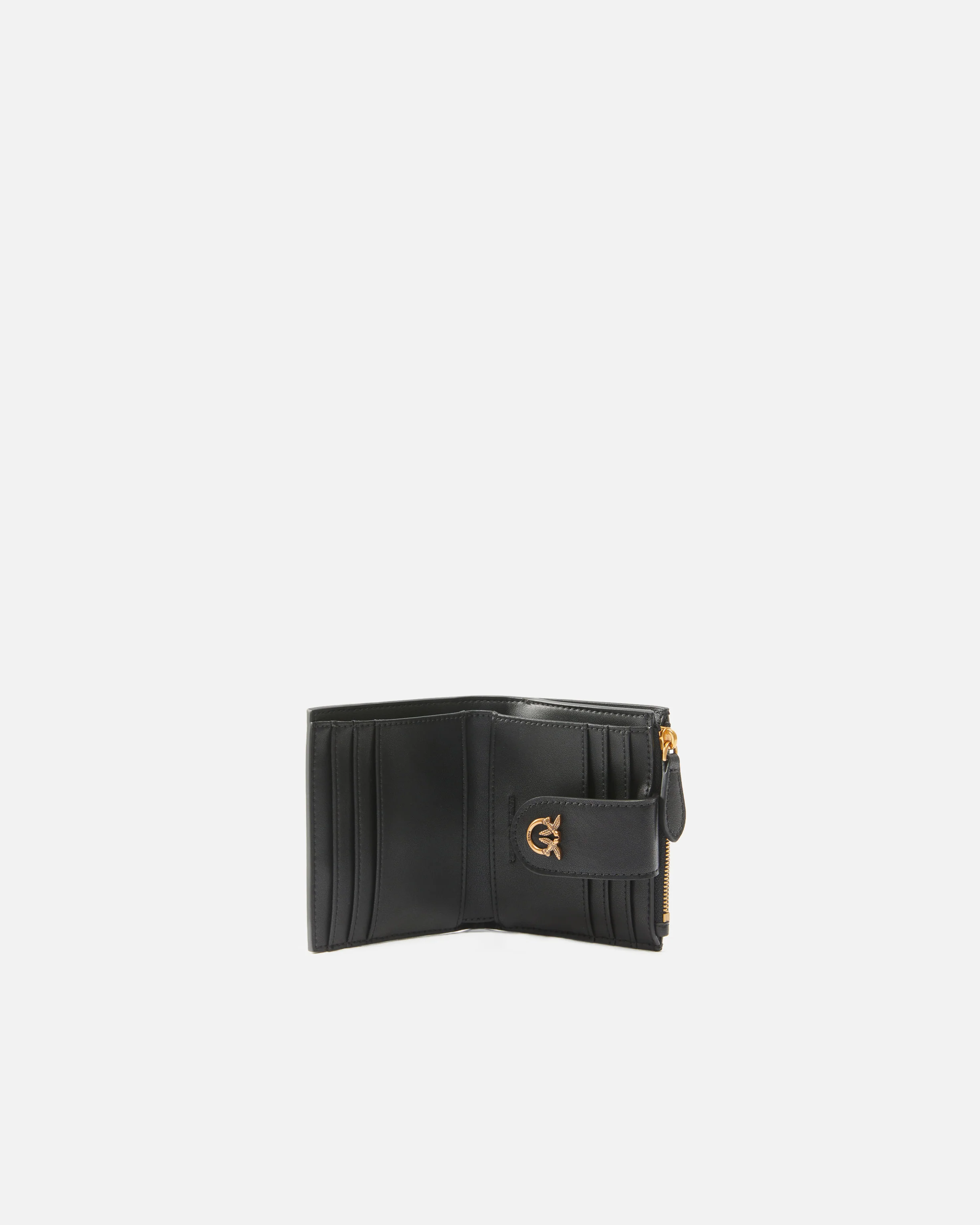 Portafoglio piccolo in pelle liscia con logo - Image 3