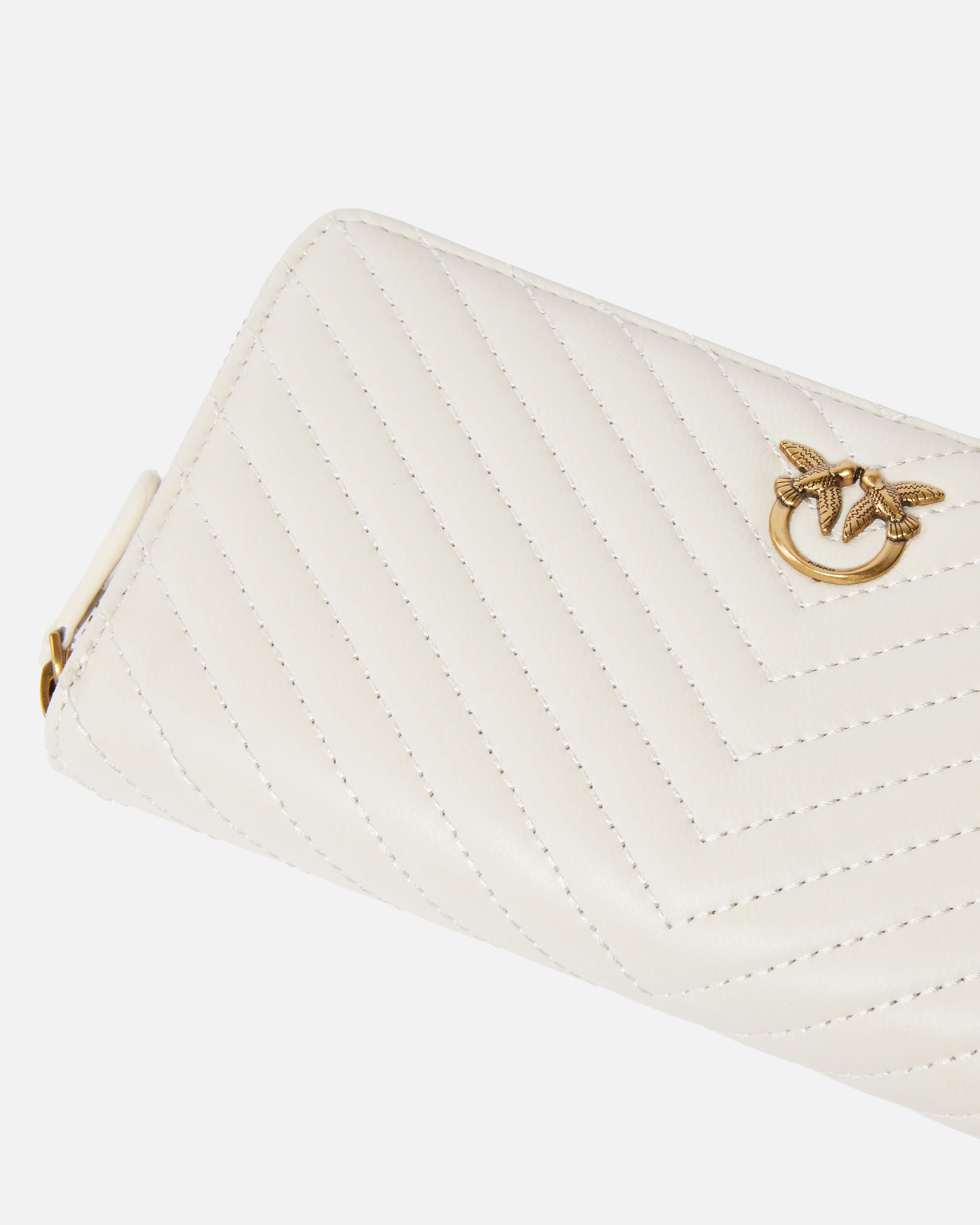 Portafoglio zip-around in nappa chevron - Image 4