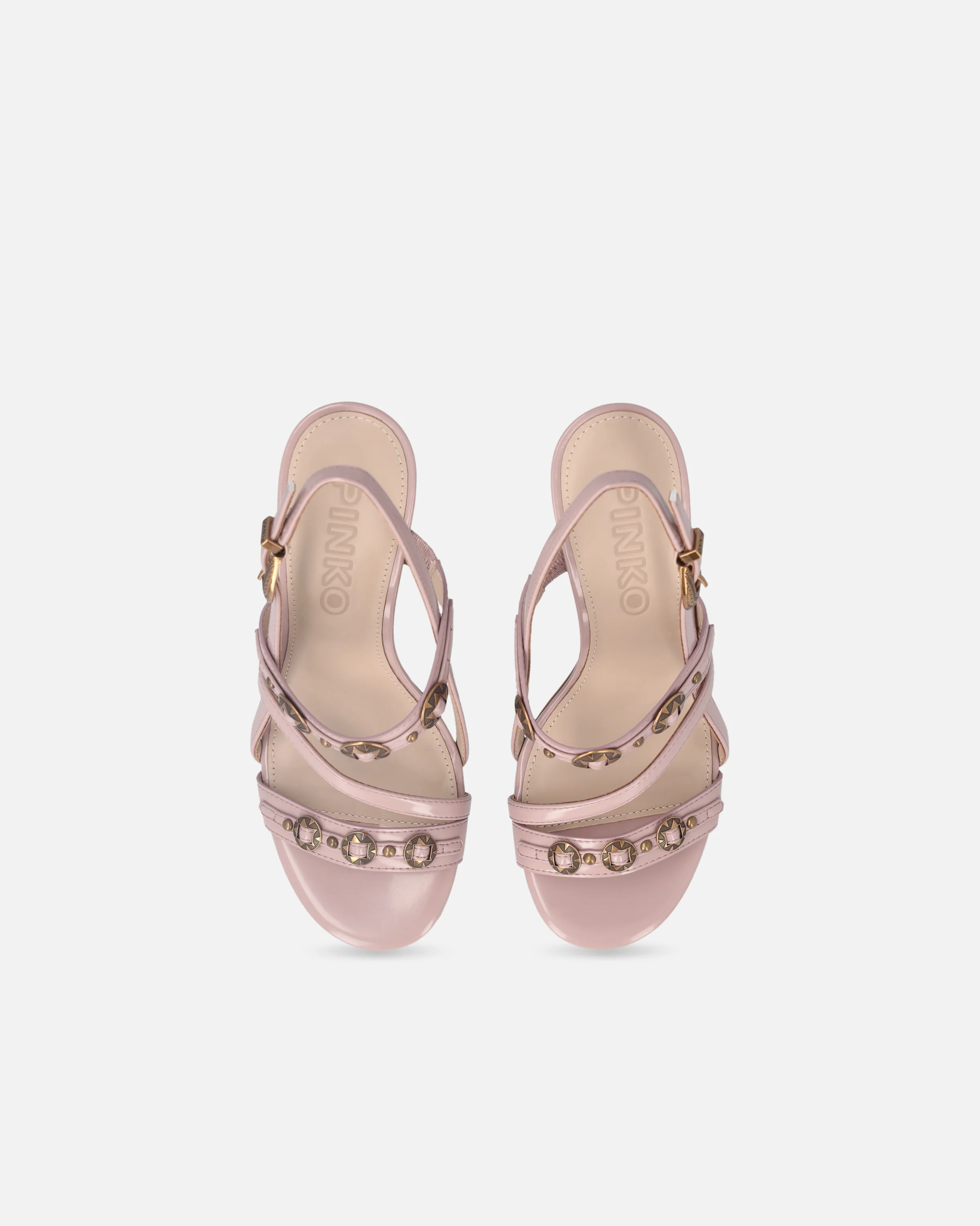 Sandali slingback alti con cinturini e borchie - Image 9