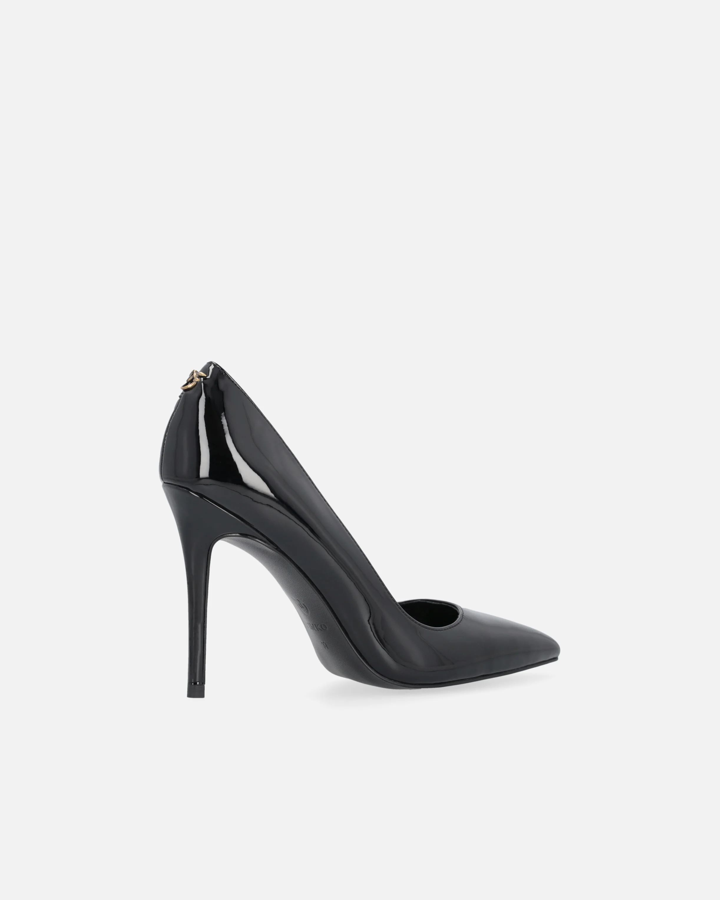 Scarpe décolleté lucide con tacco - Image 3