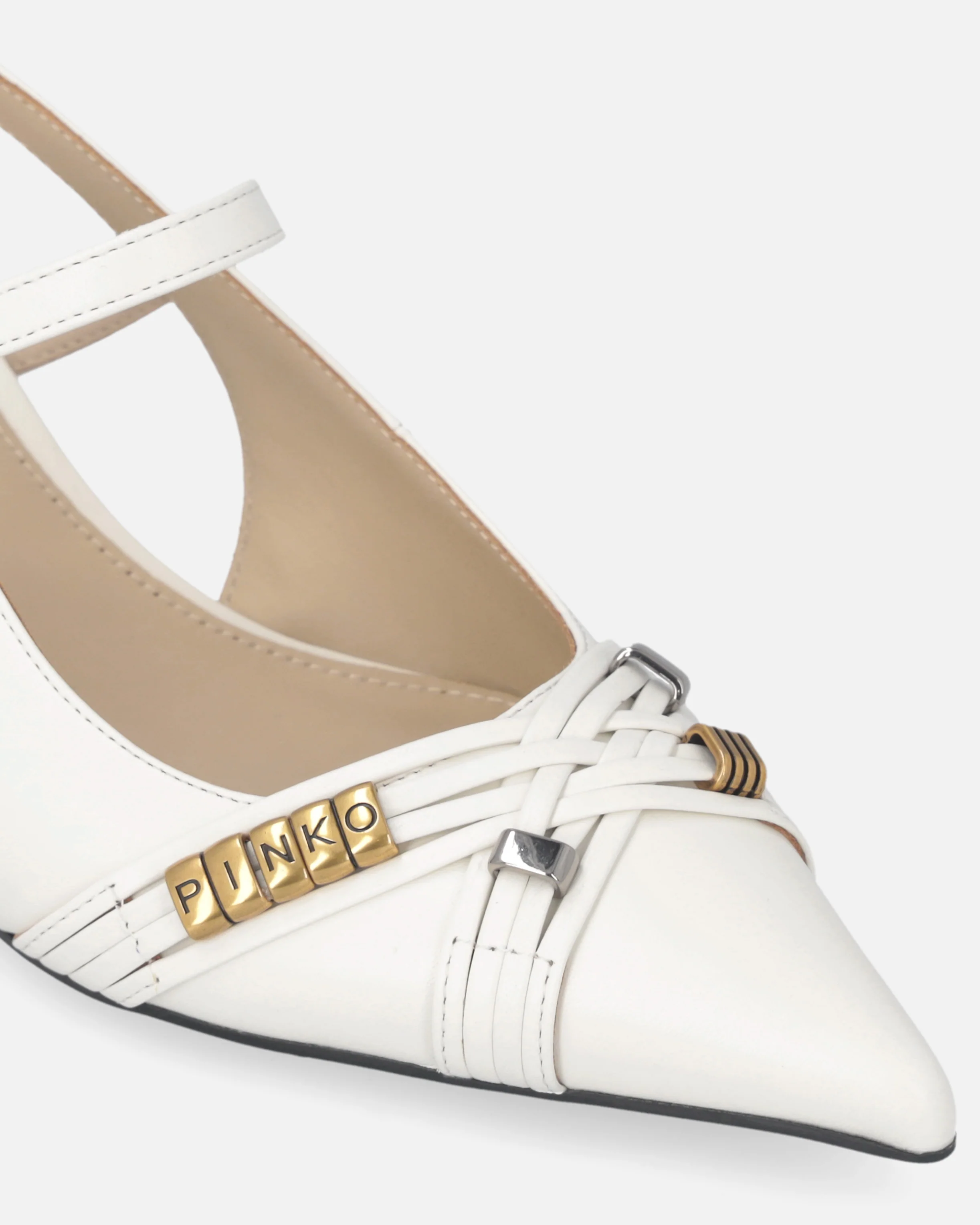 Slingback con cinturini e applicazioni gioiello - Image 4
