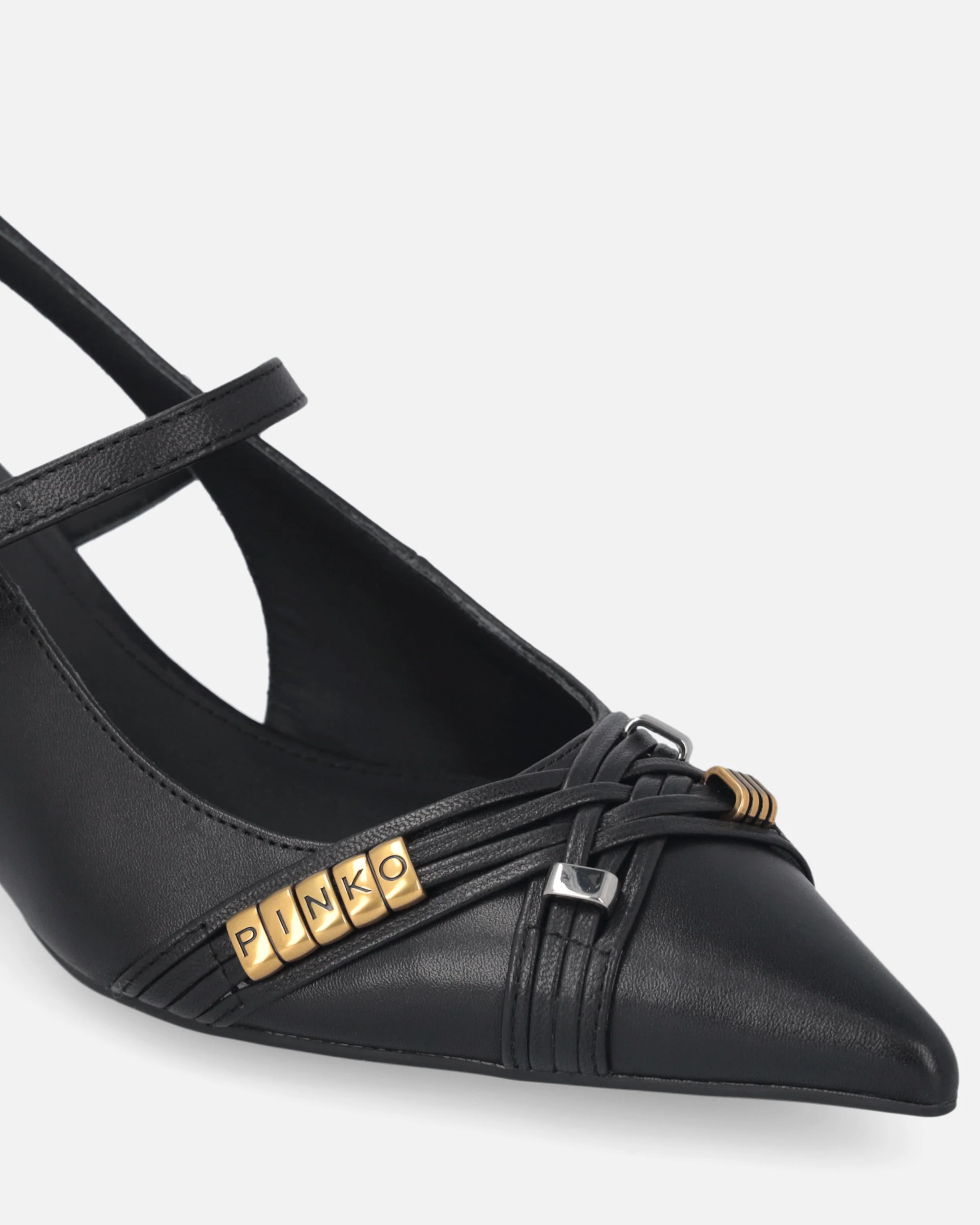 Slingback con cinturini e applicazioni gioiello - Image 4