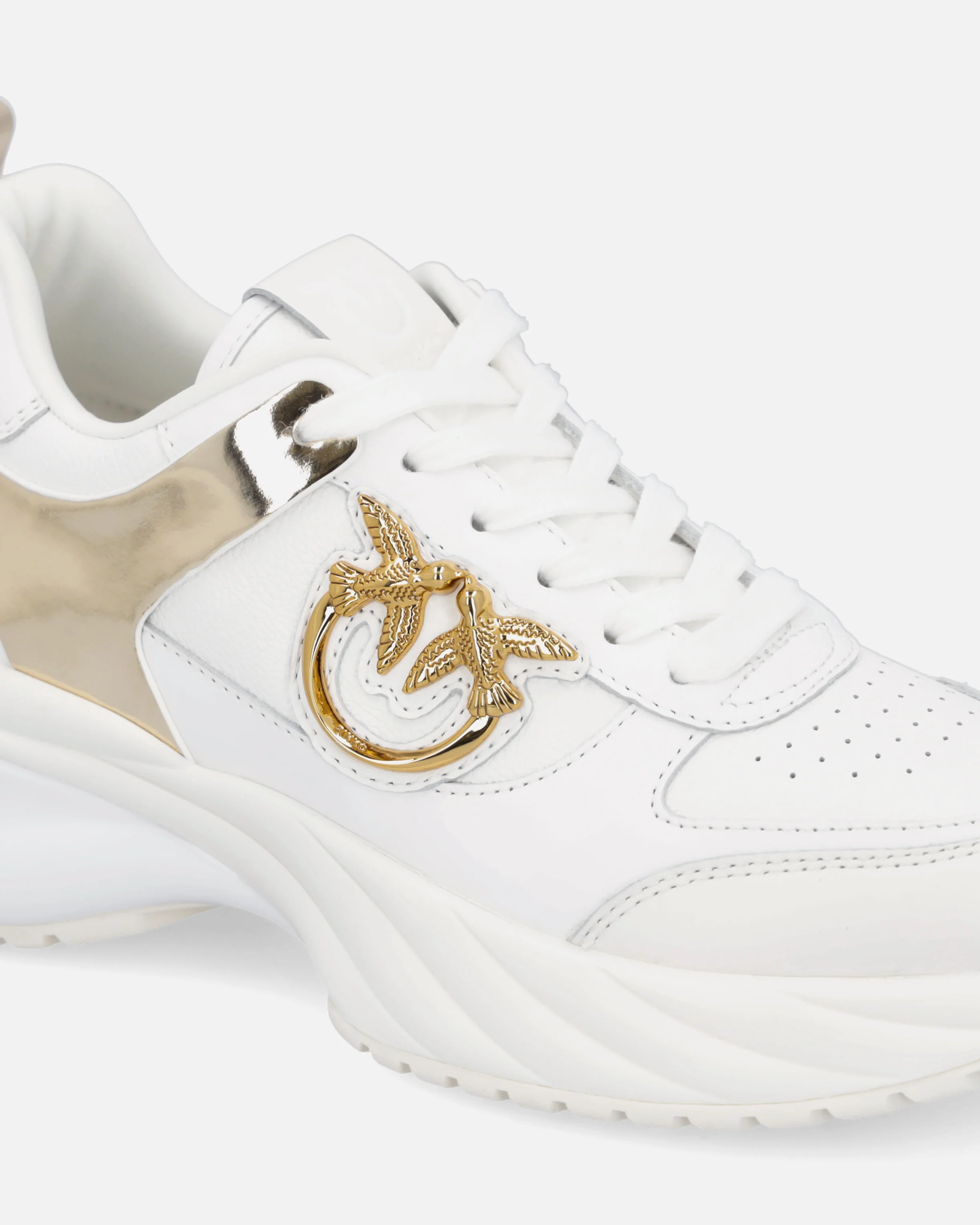 Sneakers Ariel effetto pelle con dettagli specchio - Image 4