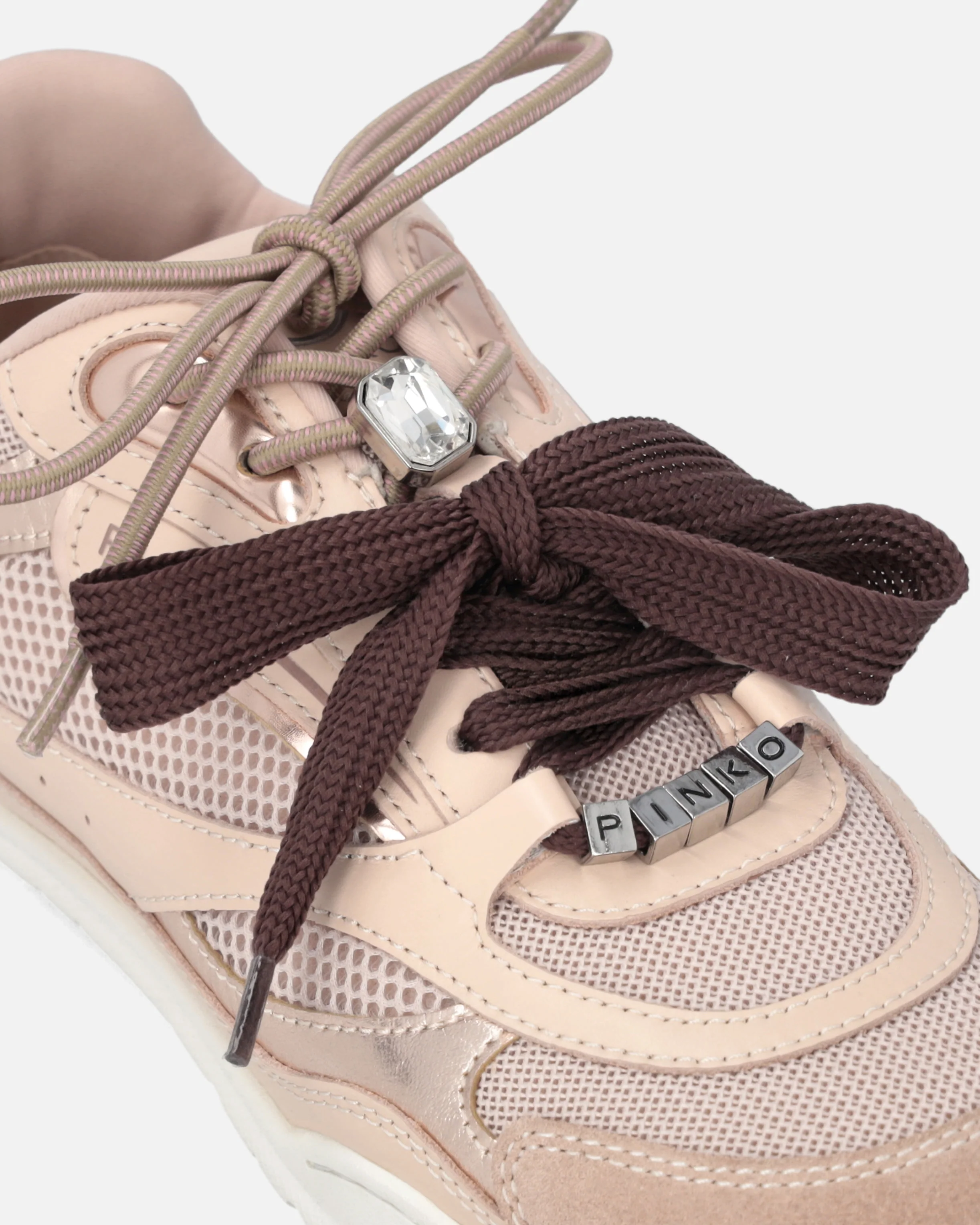 Sneakers con lacci doppi e applicazioni gioiello - Image 4