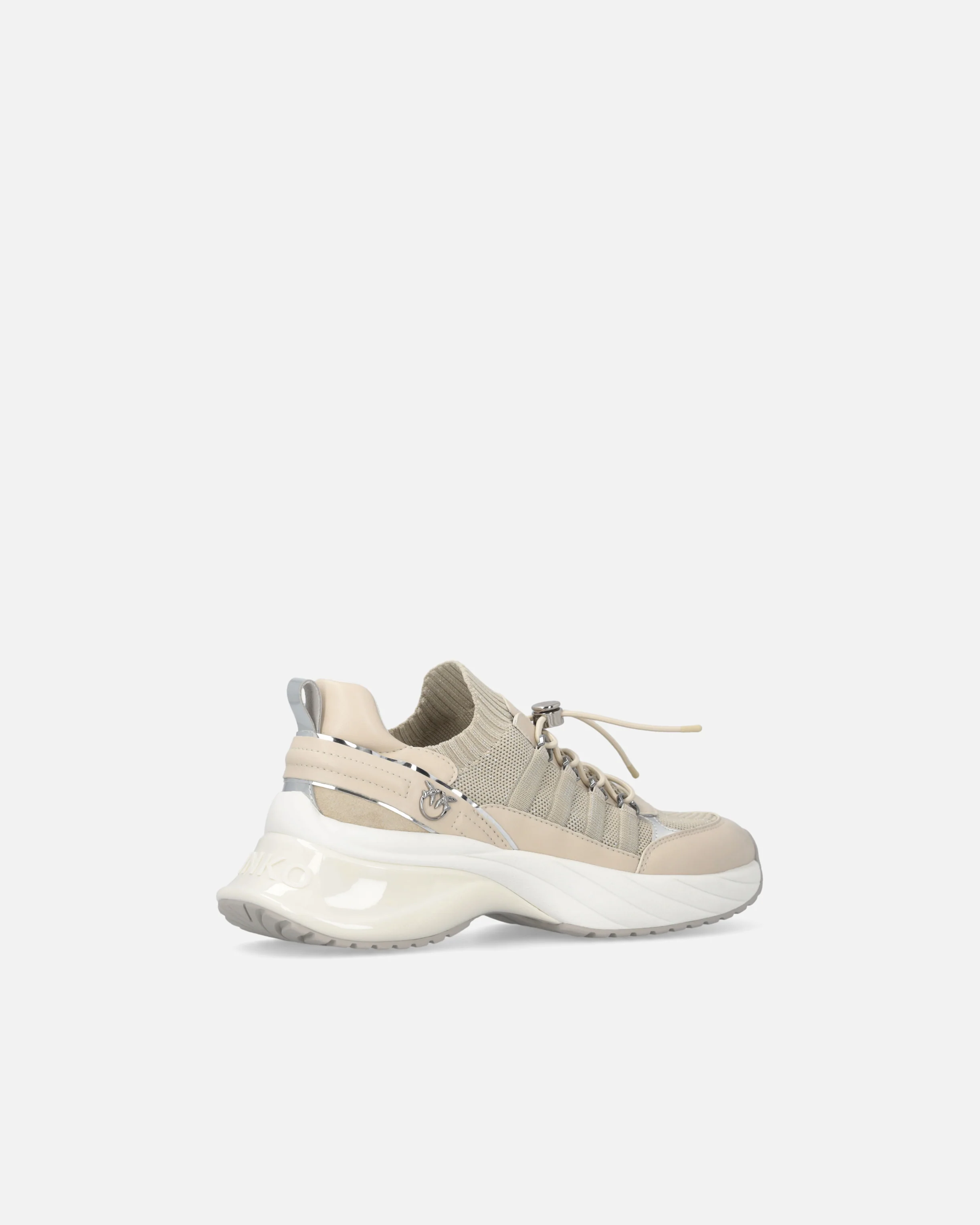 Sneakers in maglia con lacci e fermacorda - Image 3