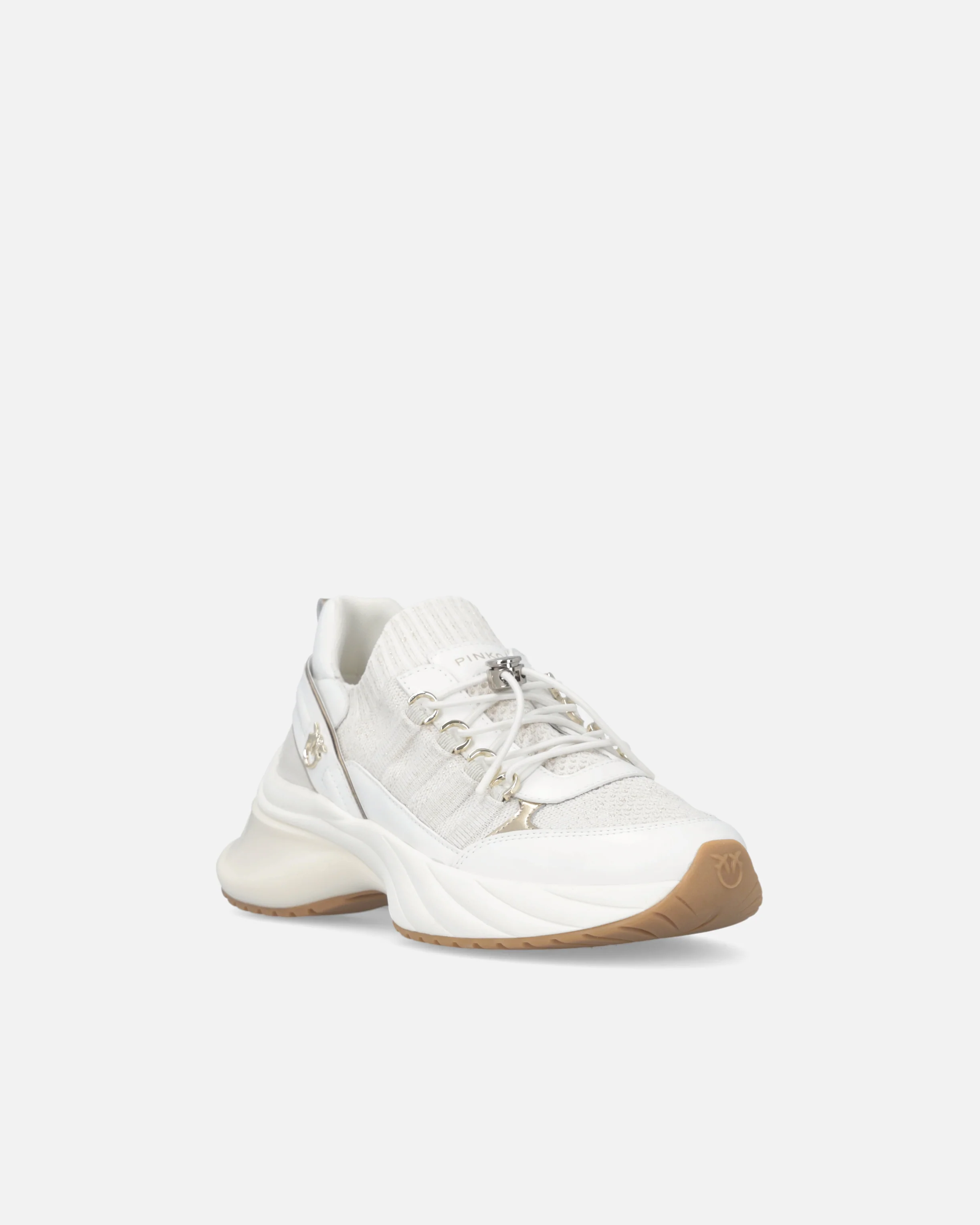 Sneakers in maglia con lacci e fermacorda - Image 2