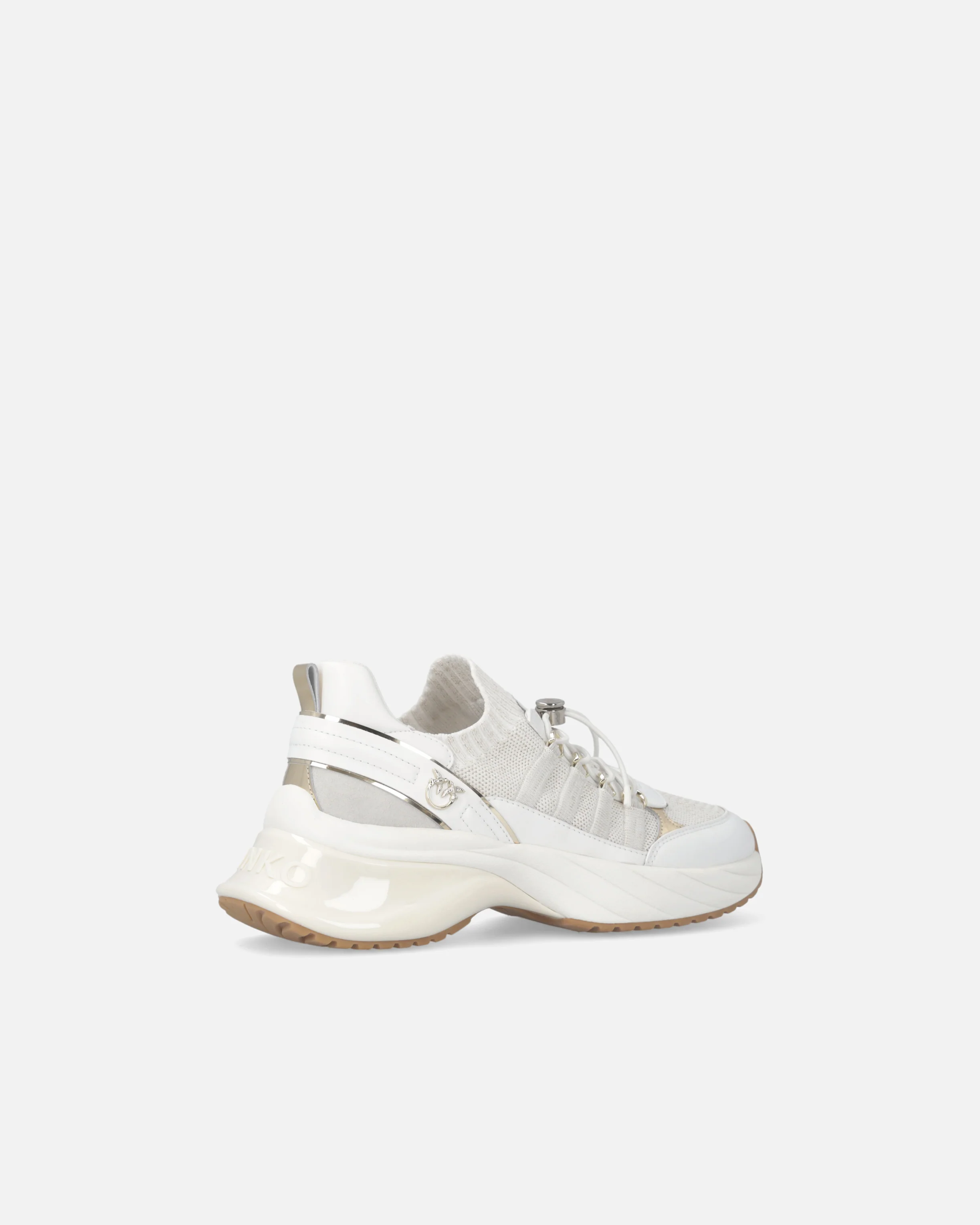 Sneakers in maglia con lacci e fermacorda - Image 3