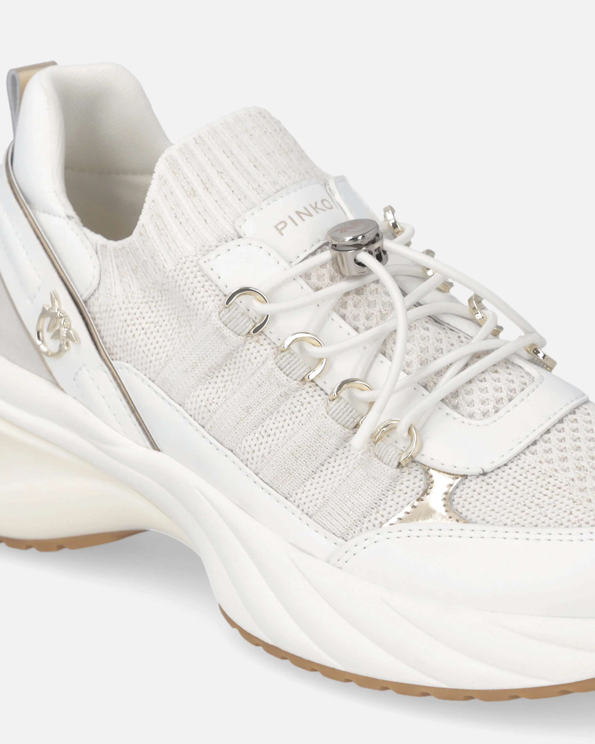 Sneakers in maglia con lacci e fermacorda - Image 4