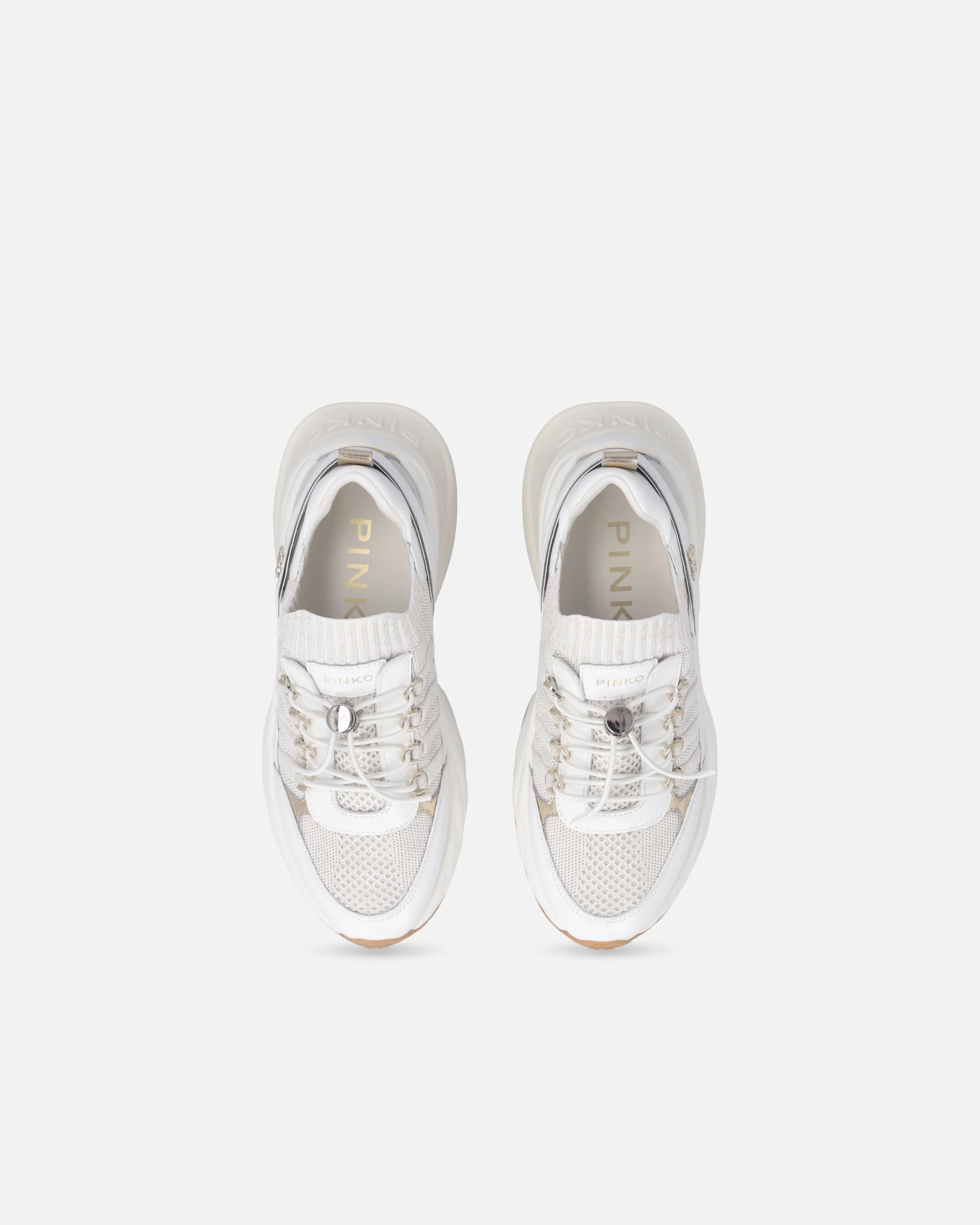 Sneakers in maglia con lacci e fermacorda - Image 9