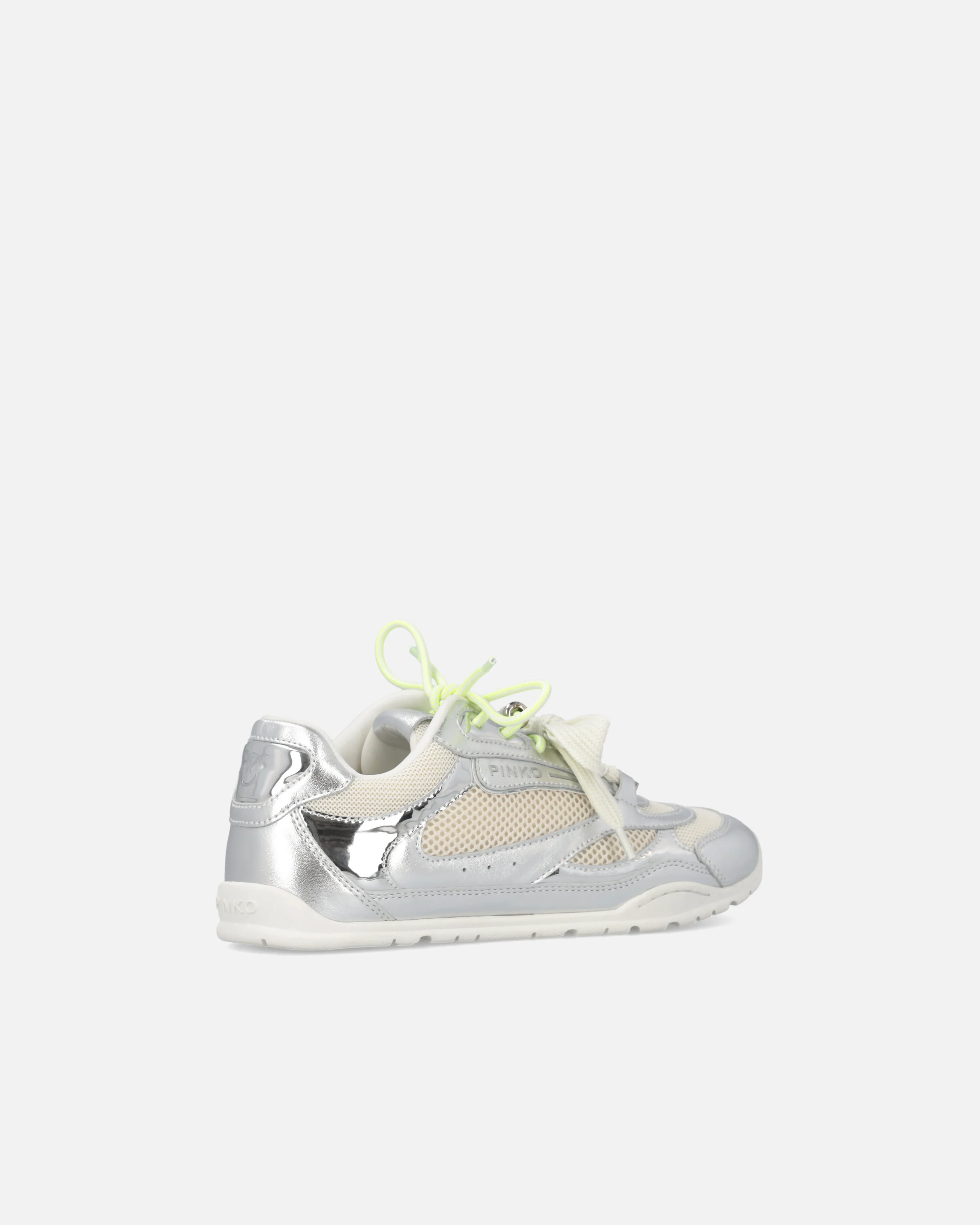 Sneakers laminate con lacci doppi e applicazioni gioiello - Image 3