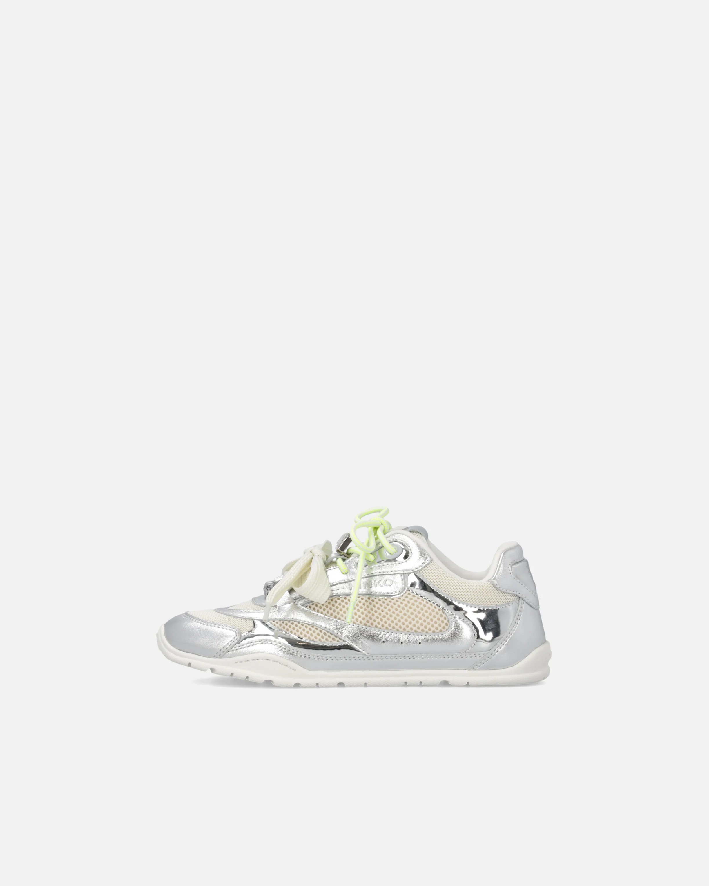Sneakers laminate con lacci doppi e applicazioni gioiello - Image 5