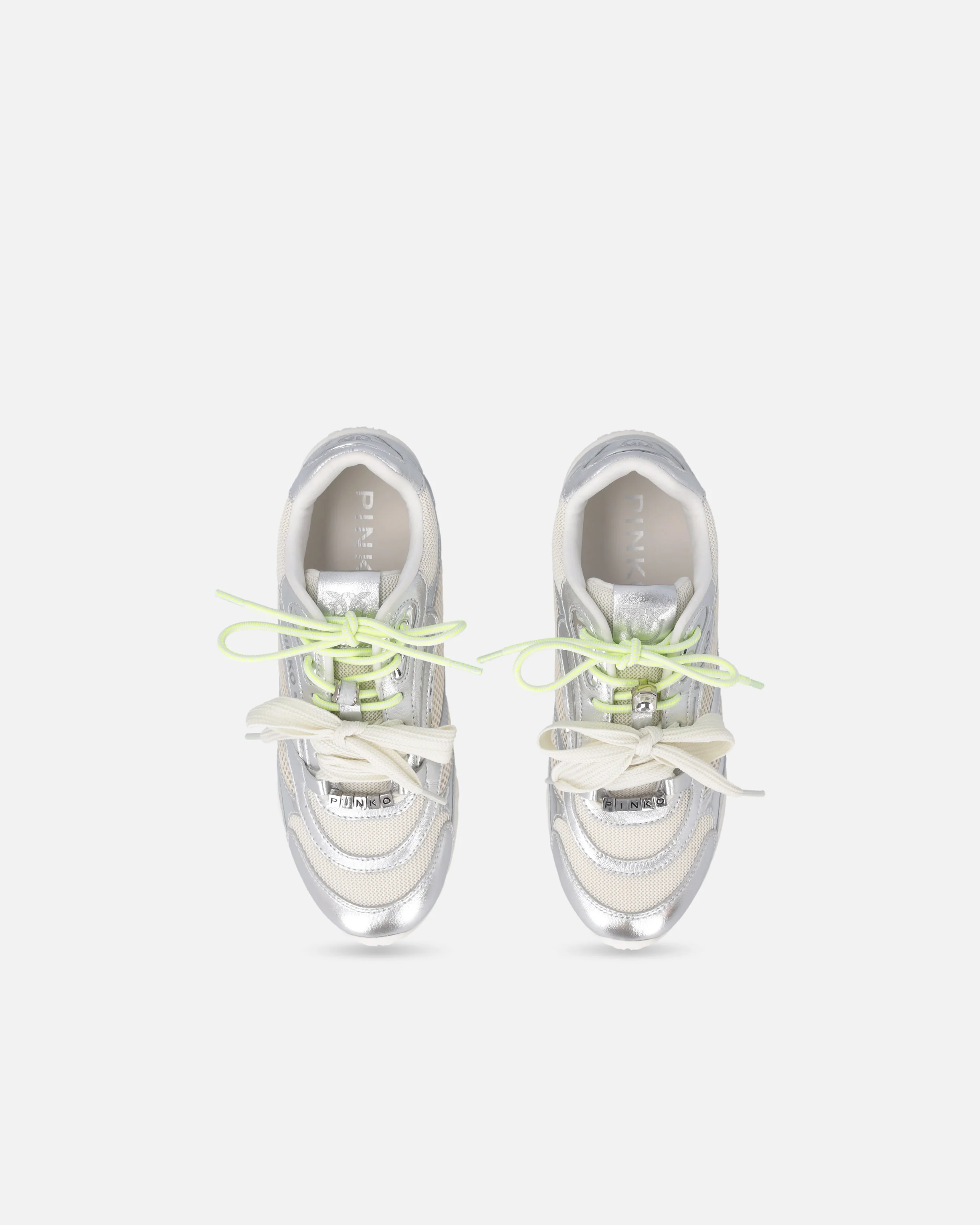 Sneakers laminate con lacci doppi e applicazioni gioiello - Image 9