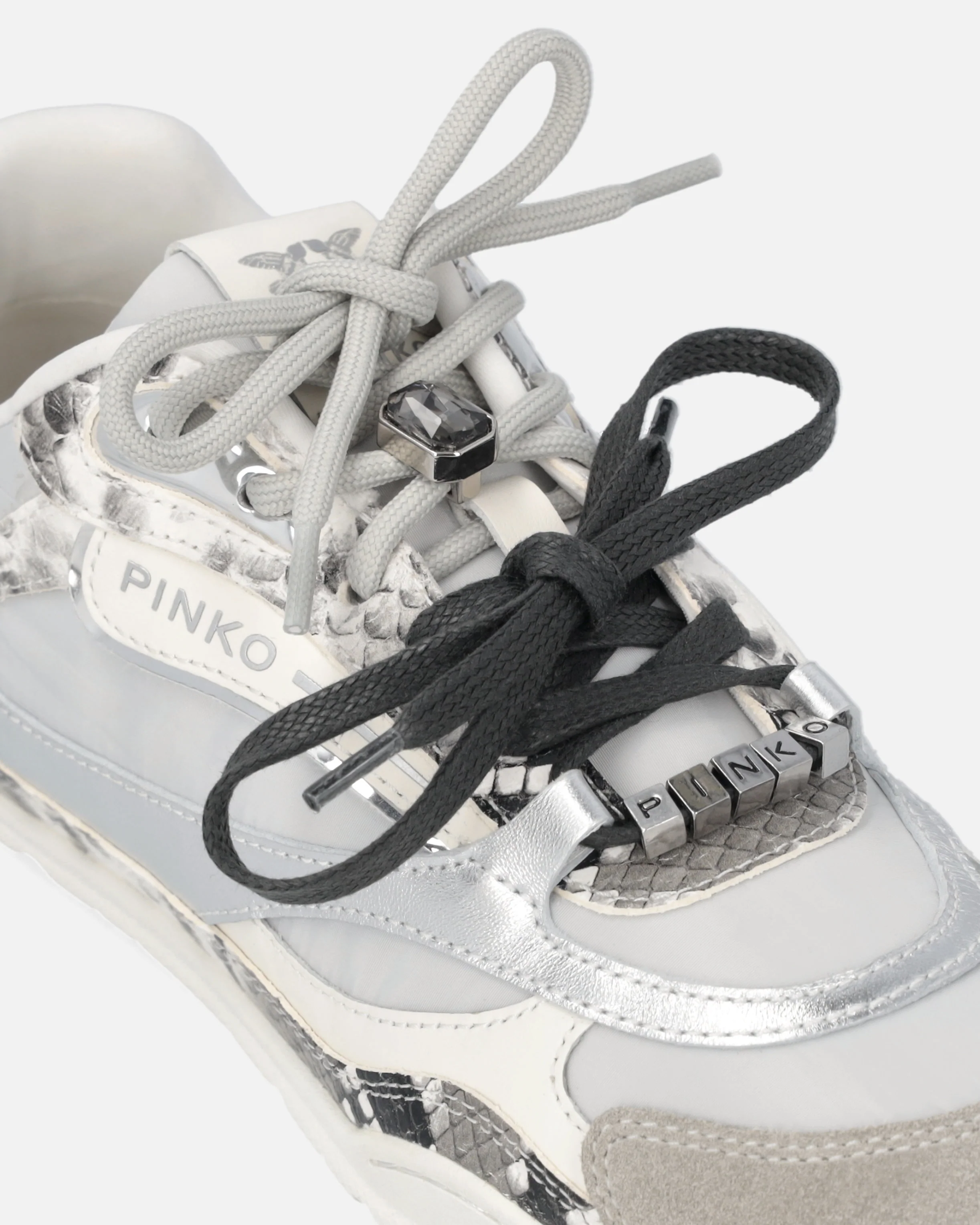 Sneakers stampa pitone con lacci doppi - Image 4