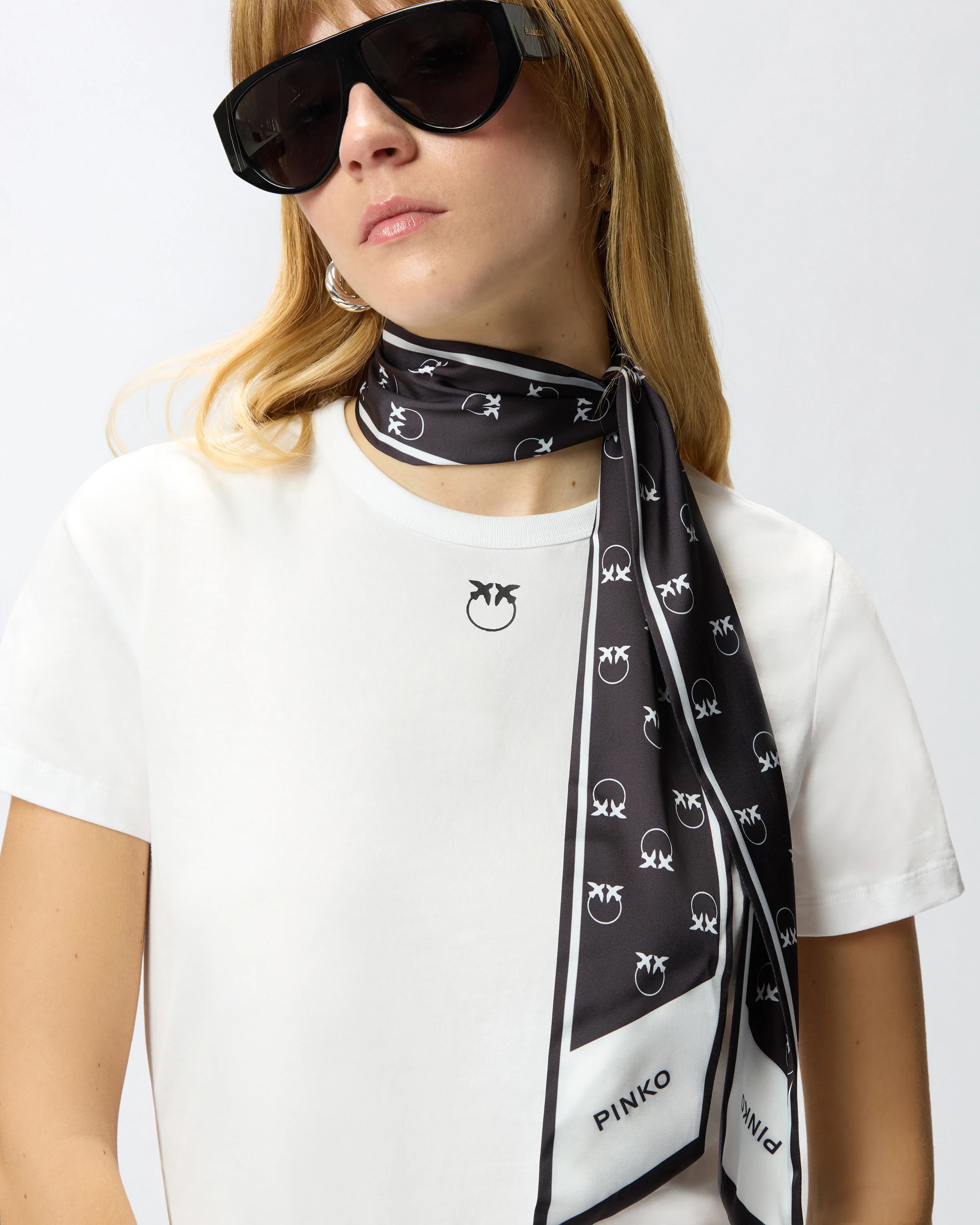 T-shirt con foulard logo Love Birds - Image 4
