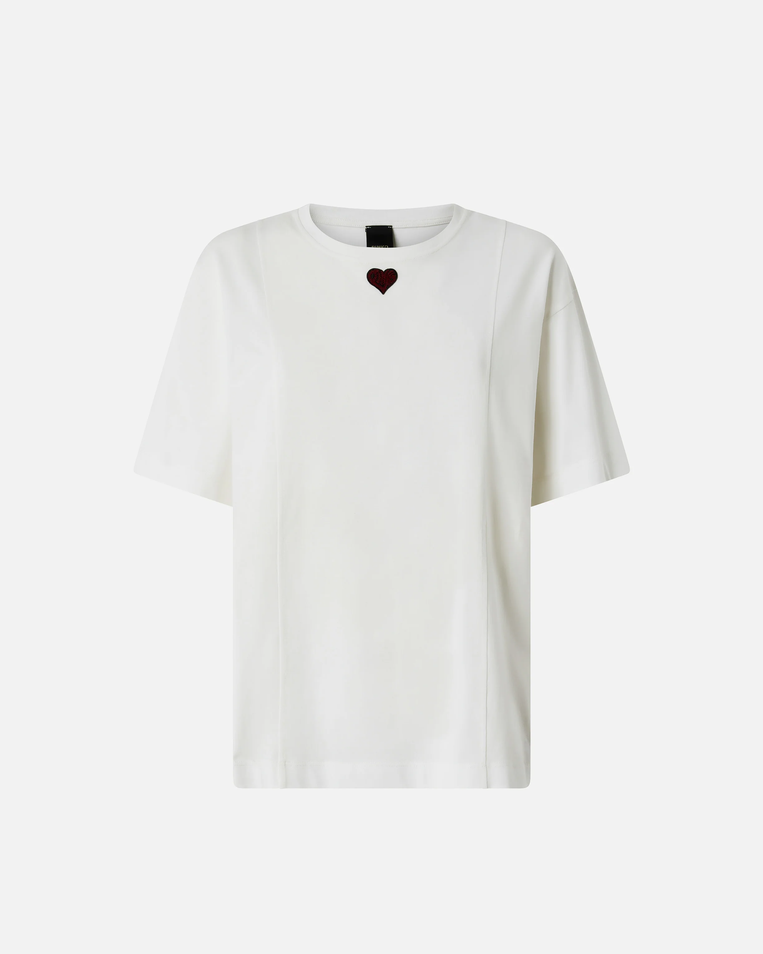 T-shirt con ricamo cuore - Image 5