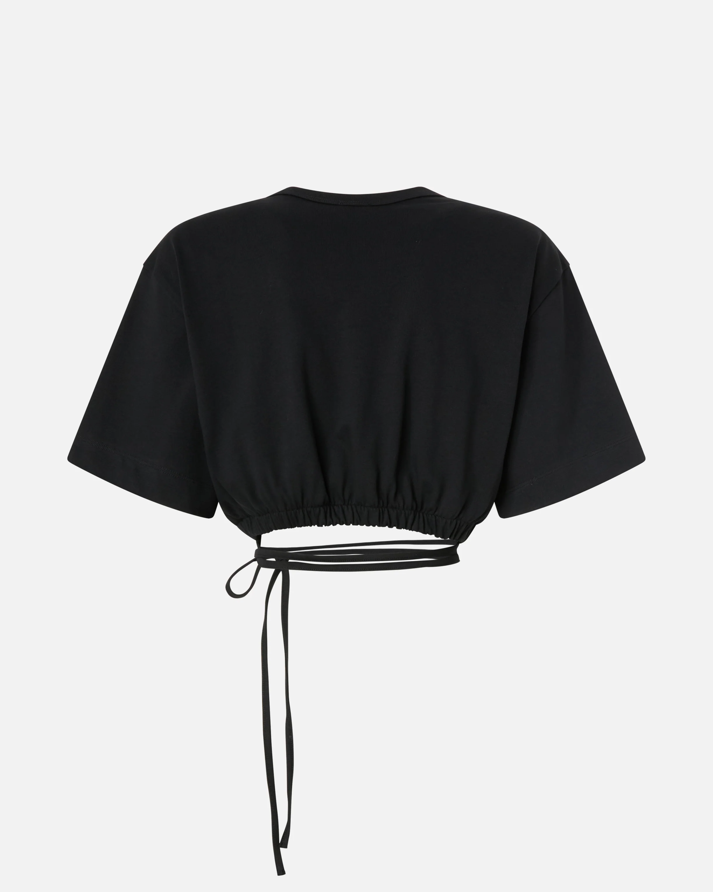 T-shirt cropped con laccio e dettagli texani - Image 6